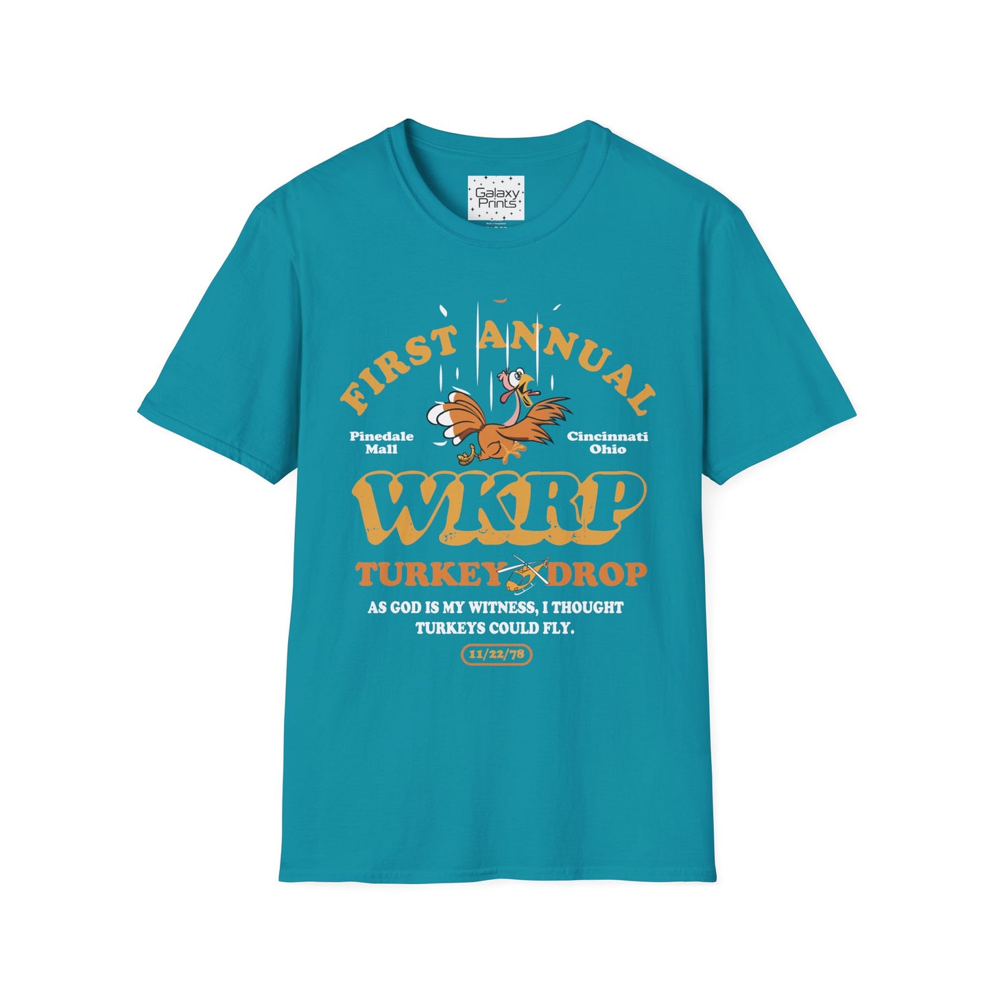 Unisex T-Shirt - POP Culture - 'From the HIT TV Show WKRP in Cincinnati - 1st Annual Turkey Drop'