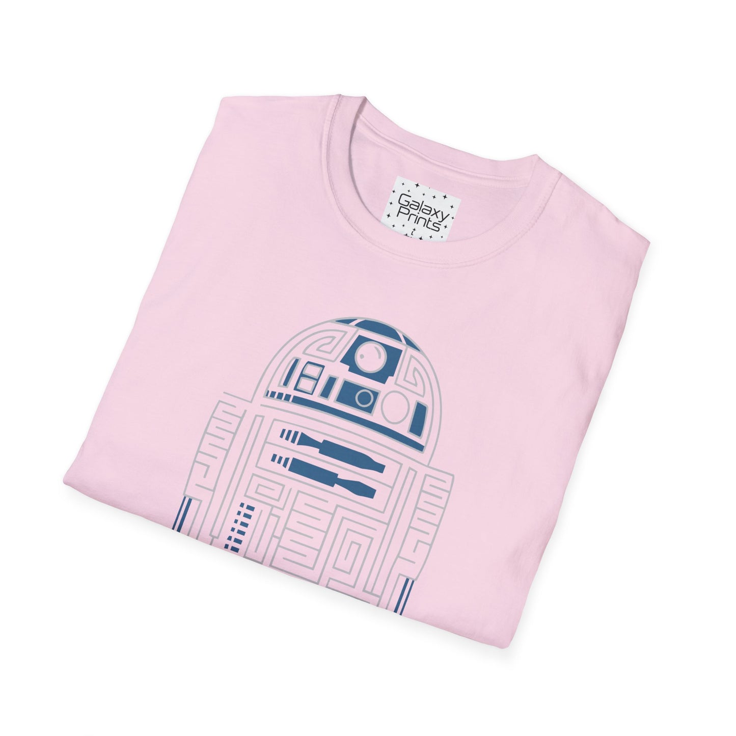 Star Wars Inspired Unisex T-Shirt - R2 D2 Digital Outline Framework Graphic Tee