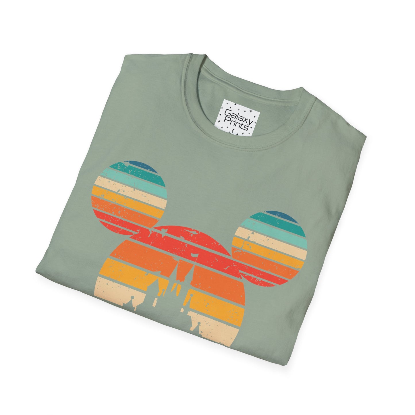 Unisex T-Shirt - DISNEY Inspired - 'Mickey Ears with Pastel Colors Distressed'