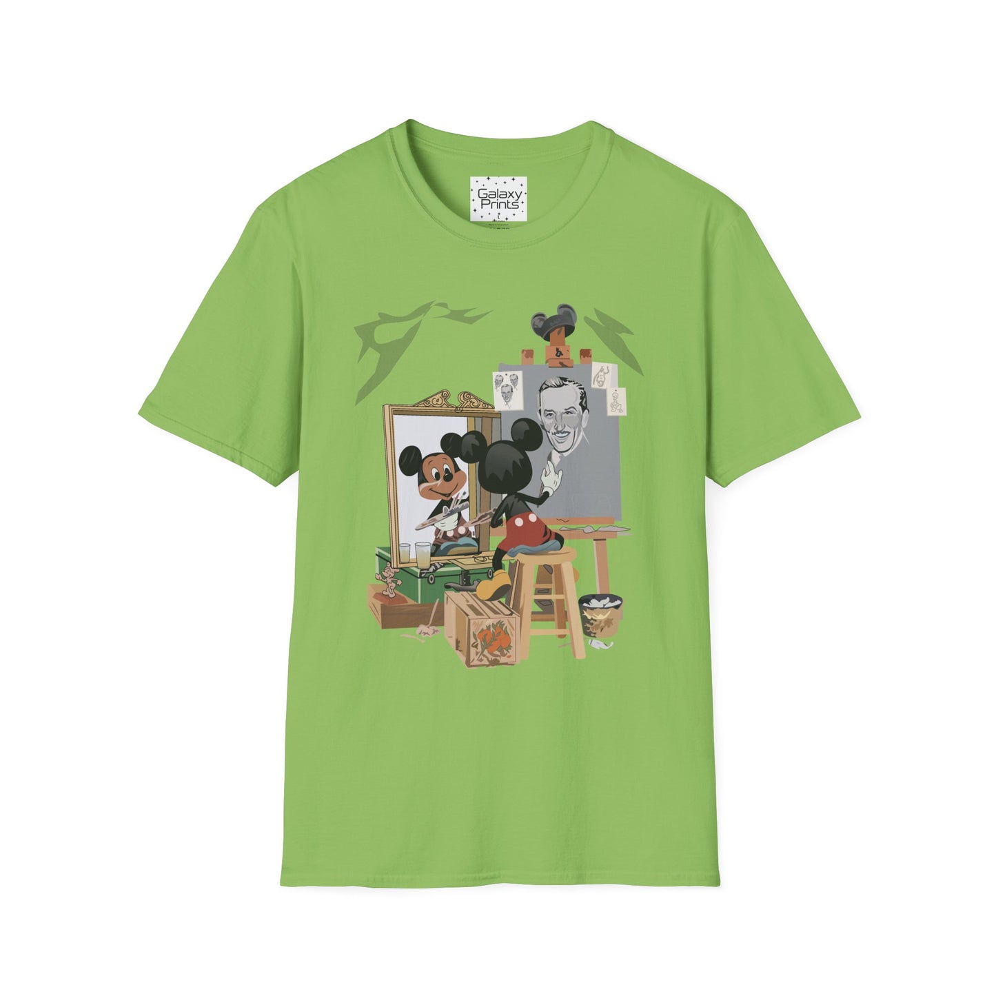 Unisex T-Shirt - DISNEY Inspired - 'Mickey Painting Walt'