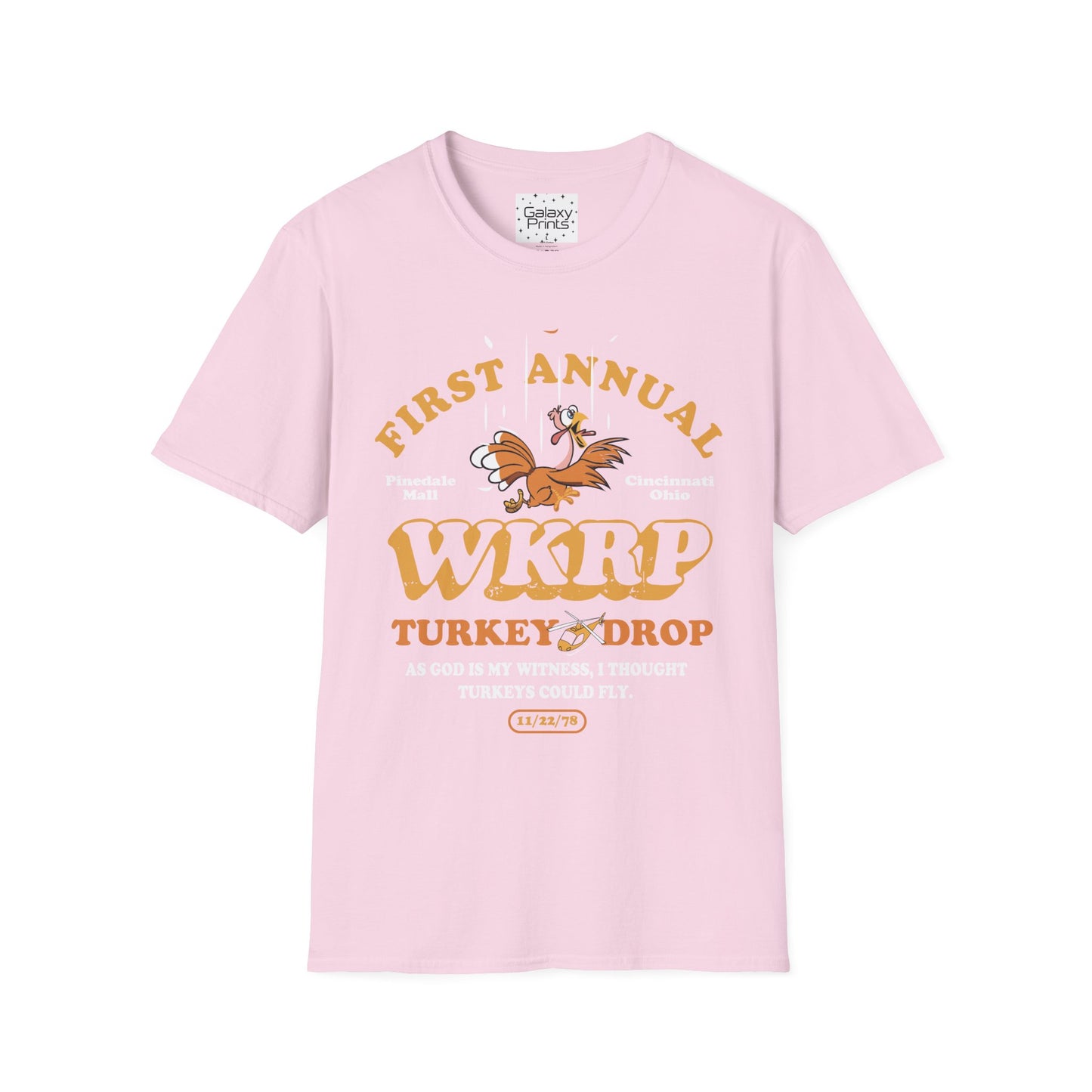 Unisex T-Shirt - POP Culture - 'From the HIT TV Show WKRP in Cincinnati - 1st Annual Turkey Drop'