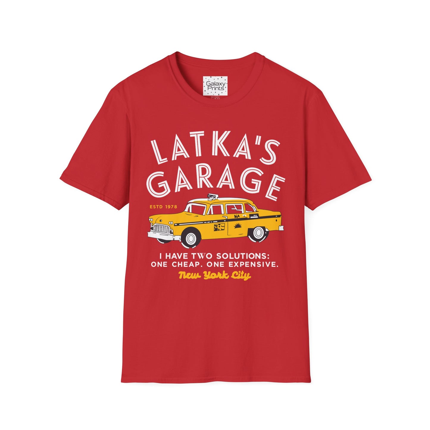Unisex T-Shirt - POP Culture - 'From the Hit TV Show TAXI - Latka's Garage NY City'