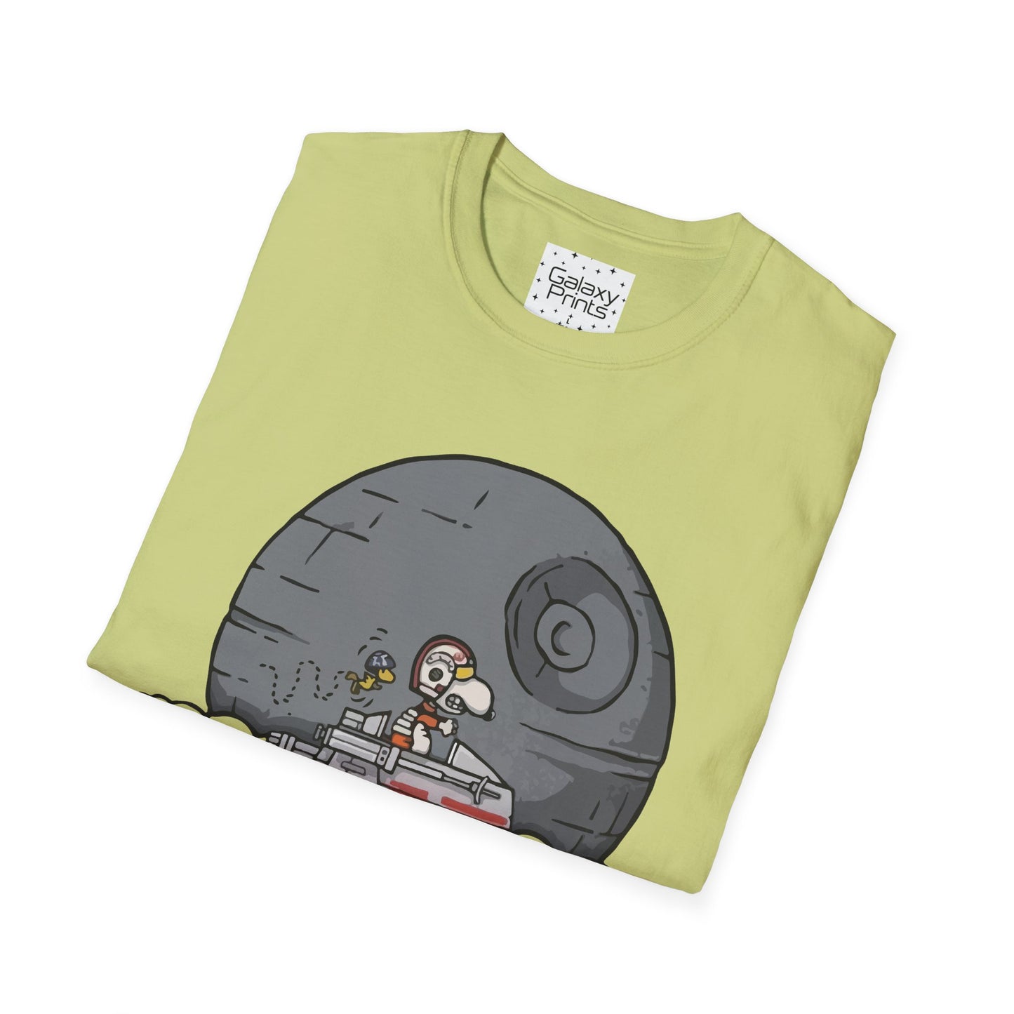PEANUTS Star Wars Inspired Unisex T-Shirt - Snoopy as Luke Skywalker X-Wing to Death Star