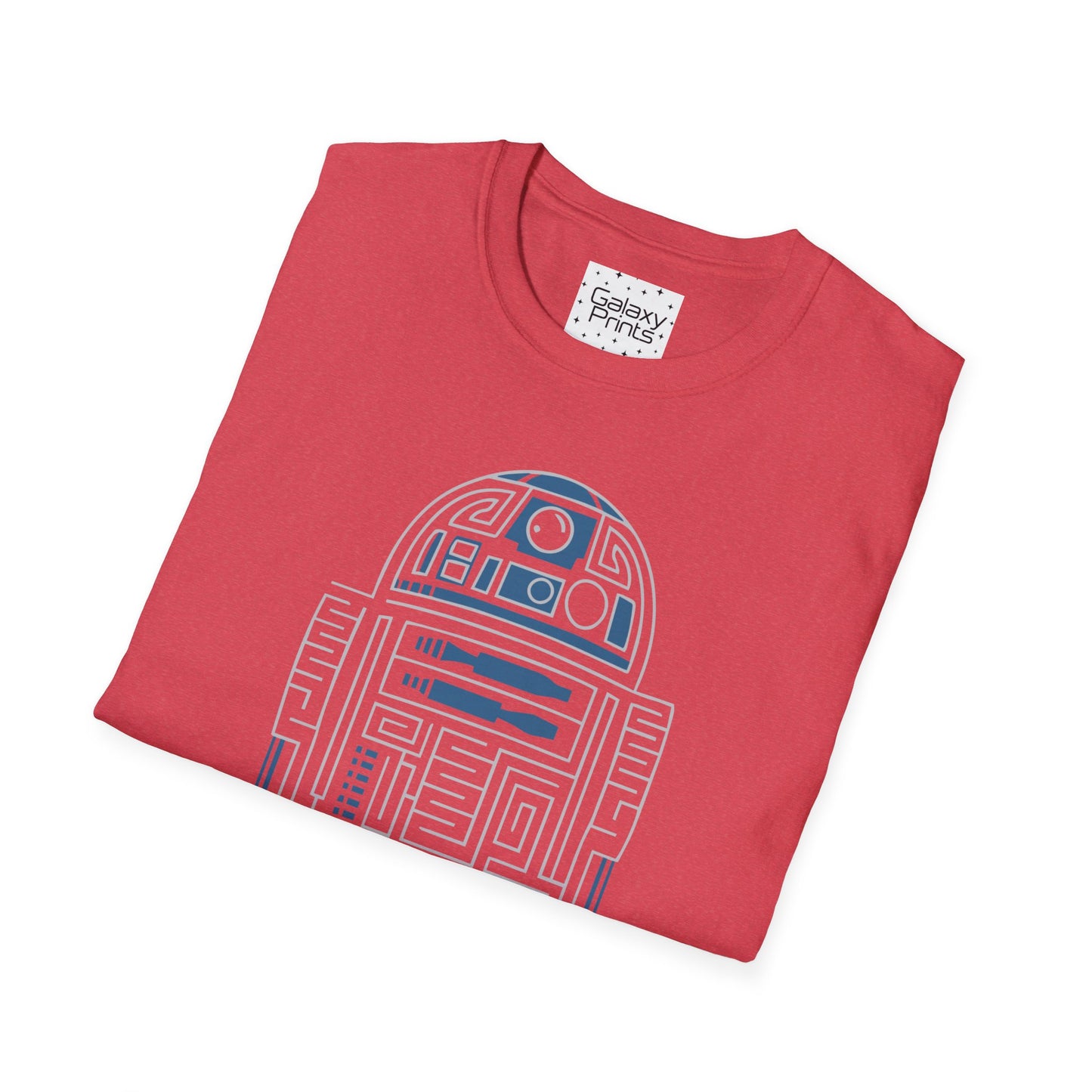 Star Wars Inspired Unisex T-Shirt - R2 D2 Digital Outline Framework Graphic Tee
