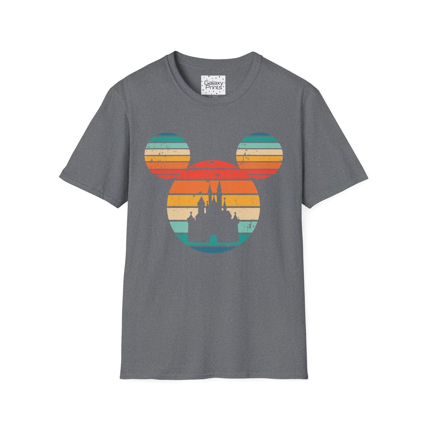 Unisex T-Shirt - DISNEY Inspired - 'Mickey Ears with Pastel Colors Distressed'
