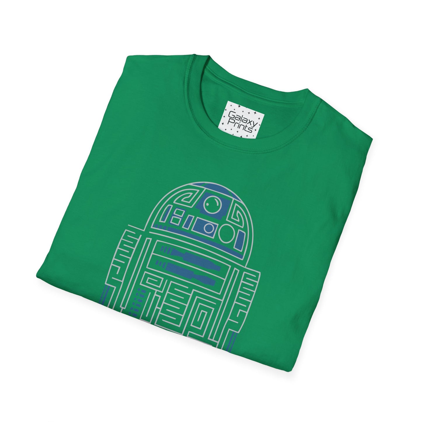 Star Wars Inspired Unisex T-Shirt - R2 D2 Digital Outline Framework Graphic Tee