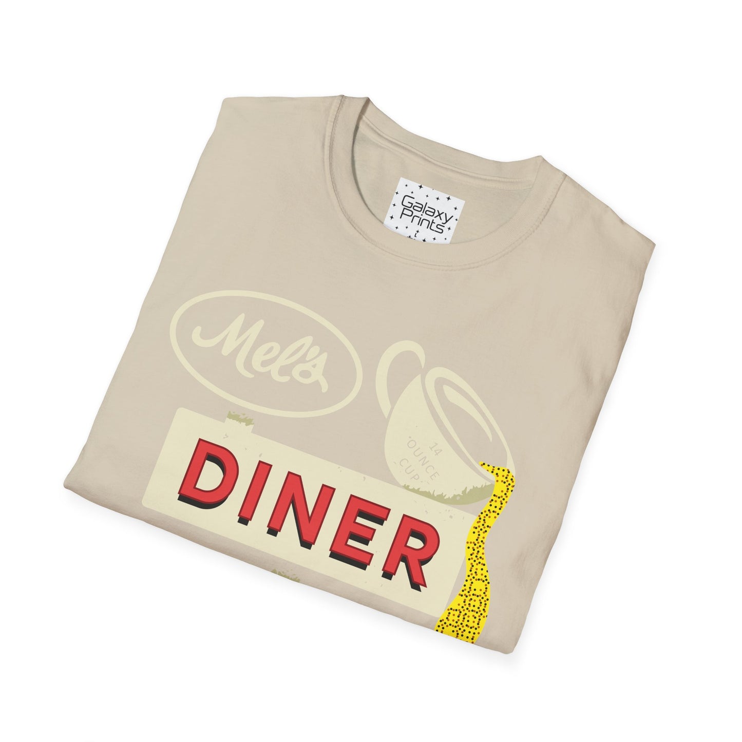 Unisex T-Shirt - POP Culture - 'Mel's Diner Phoenix, AX from the Sitcom Alice - Kiss my grits Mel'