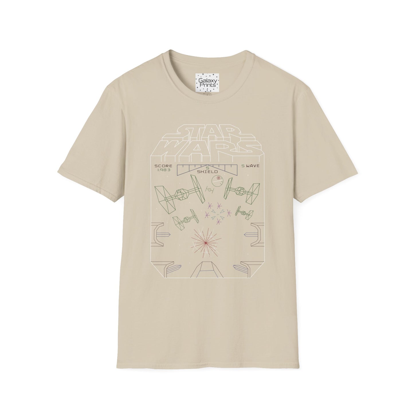Star Wars Inspired Unisex T-Shirt - 'STAR WARS 1983 Arcade Video Game Screen Rendering' Graphic Tee