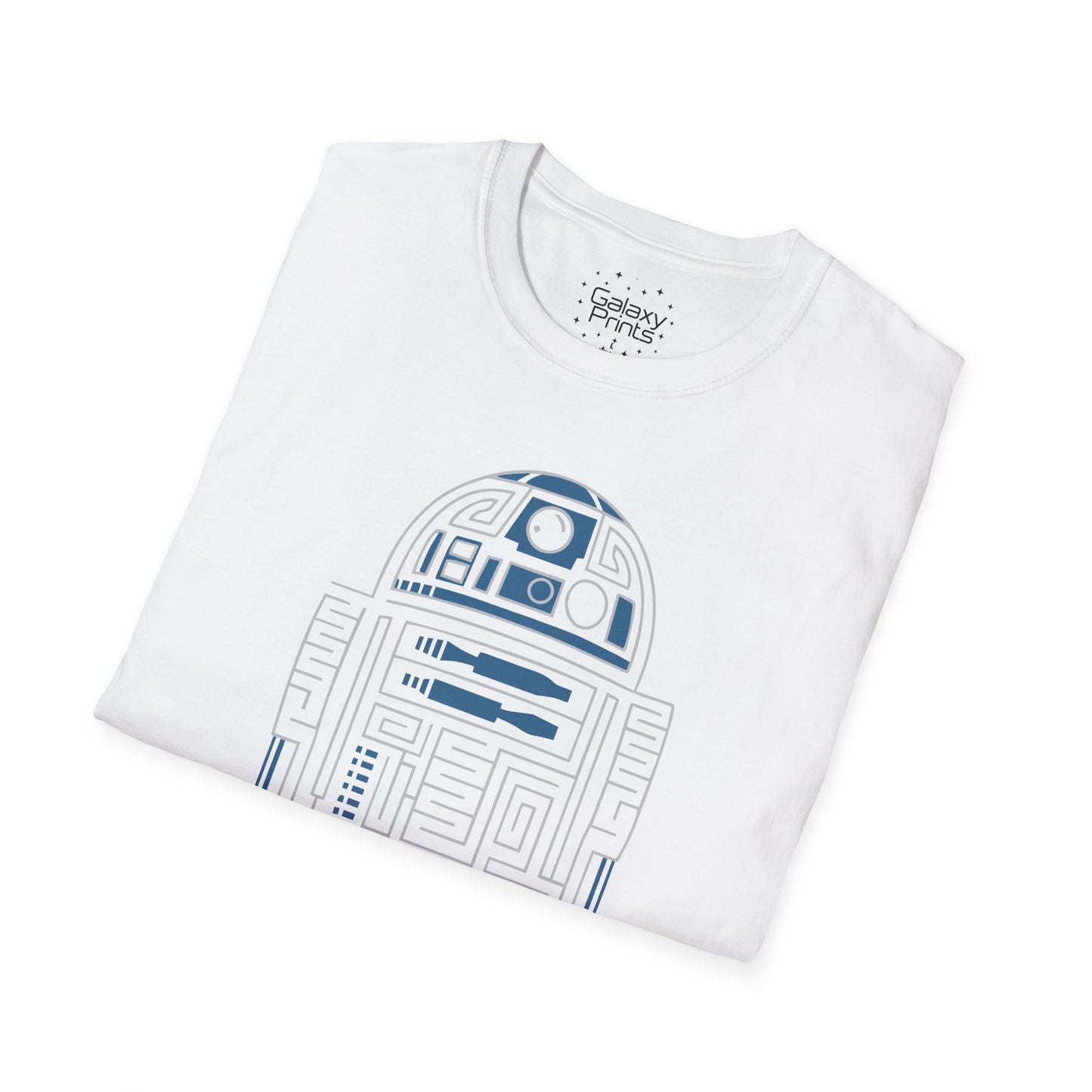 Star Wars Inspired Unisex T-Shirt - R2 D2 Digital Outline Framework Graphic Tee