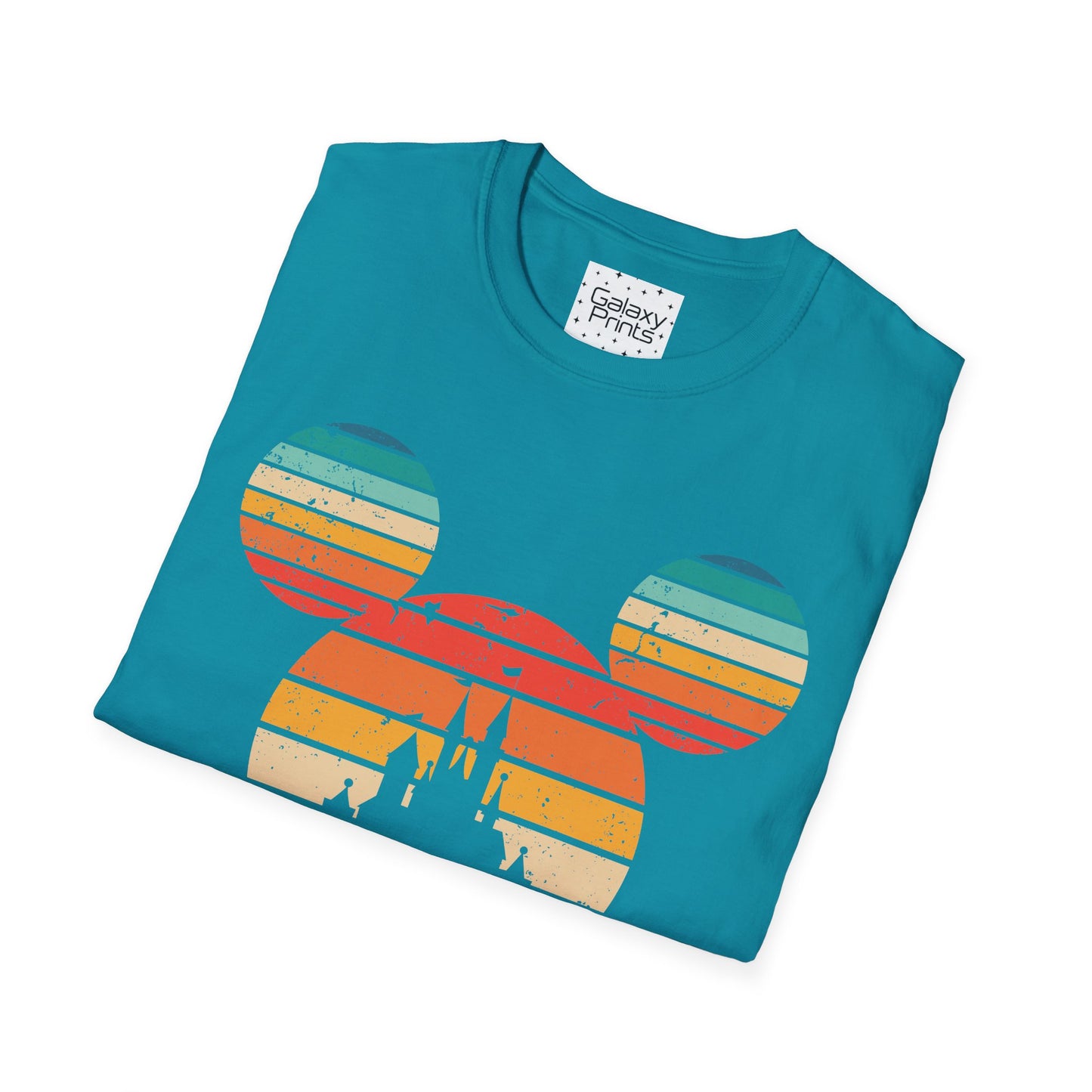 Unisex T-Shirt - DISNEY Inspired - 'Mickey Ears with Pastel Colors Distressed'