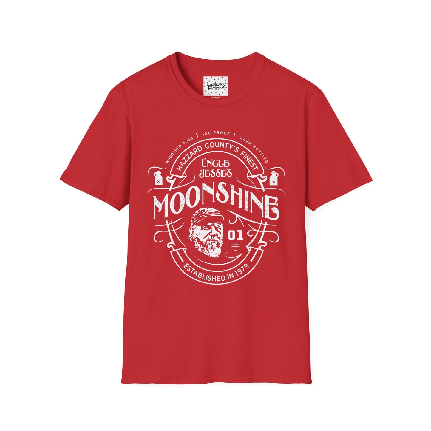 Unisex T-Shirt - POP Culture - 'From the Hit TV Show The Duke's of Hazzard - Uncle Jesse's Moonshine 1979'