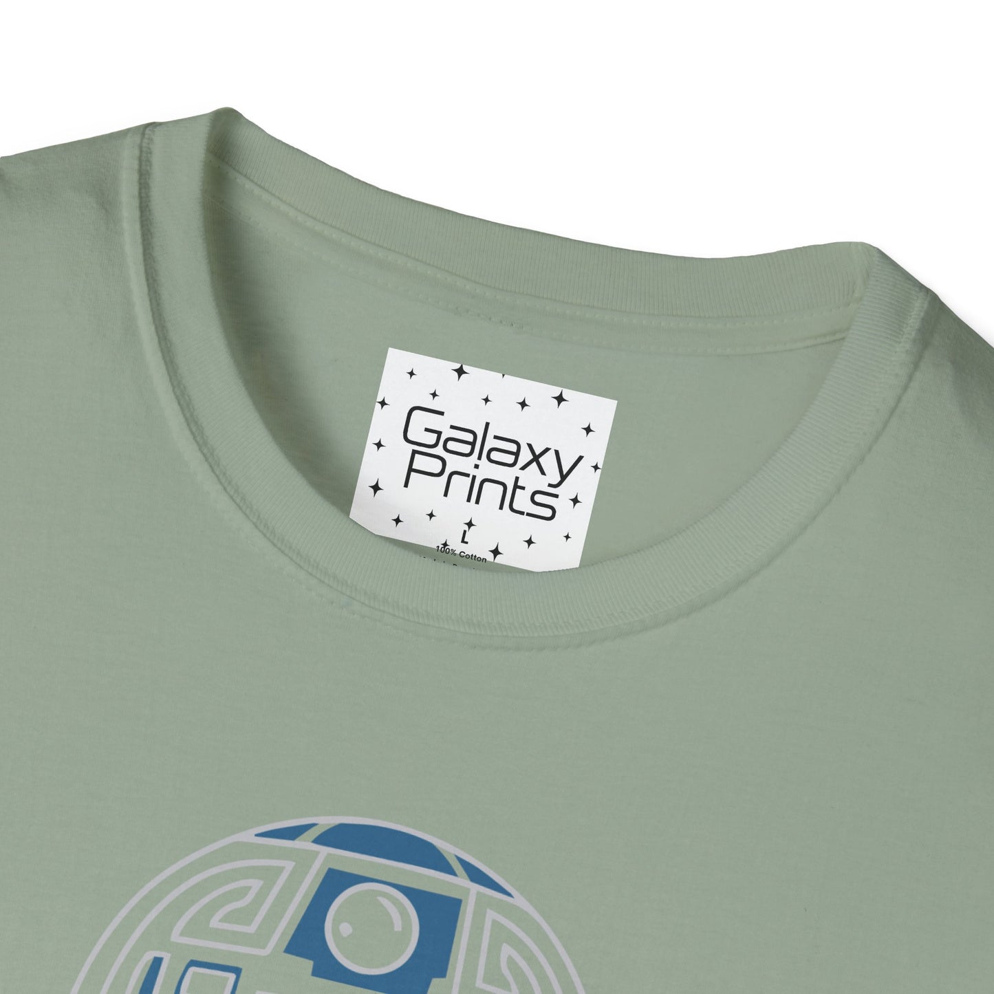 Star Wars Inspired Unisex T-Shirt - R2 D2 Digital Outline Framework Graphic Tee