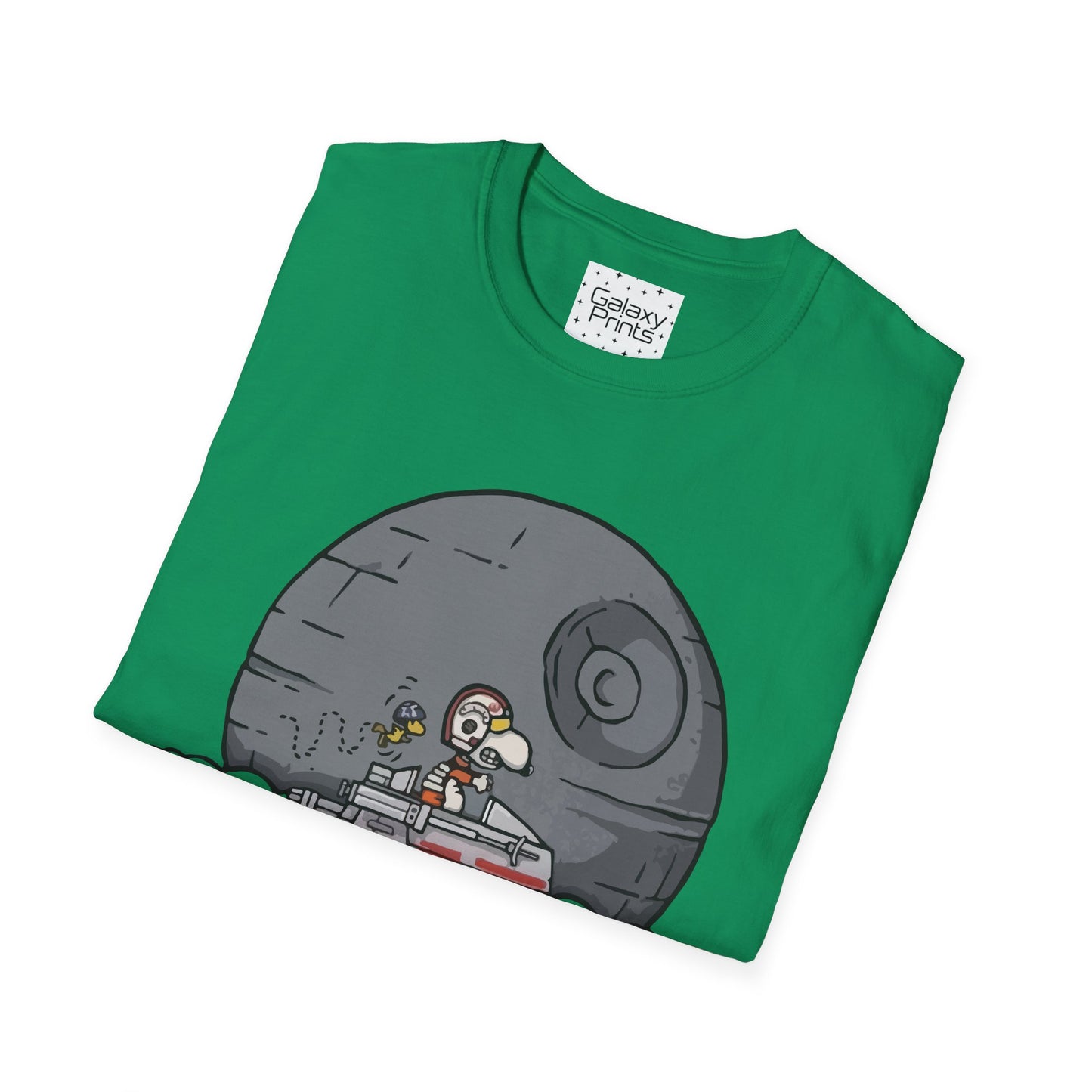 PEANUTS Star Wars Inspired Unisex T-Shirt - Snoopy as Luke Skywalker X-Wing to Death Star
