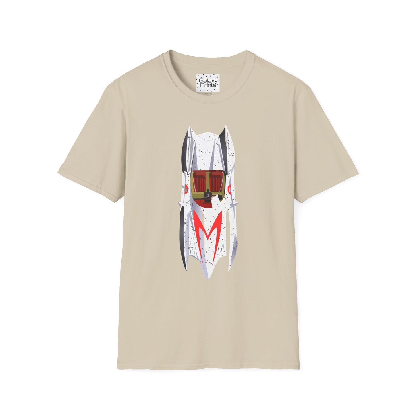Unisex T-Shirt - POP Culture - 'The MACH 5 Sky view from the Cartoon SPEED RACER - Go Speed Racer, Go Speed Racer, Go Speed Racer, Goooo'