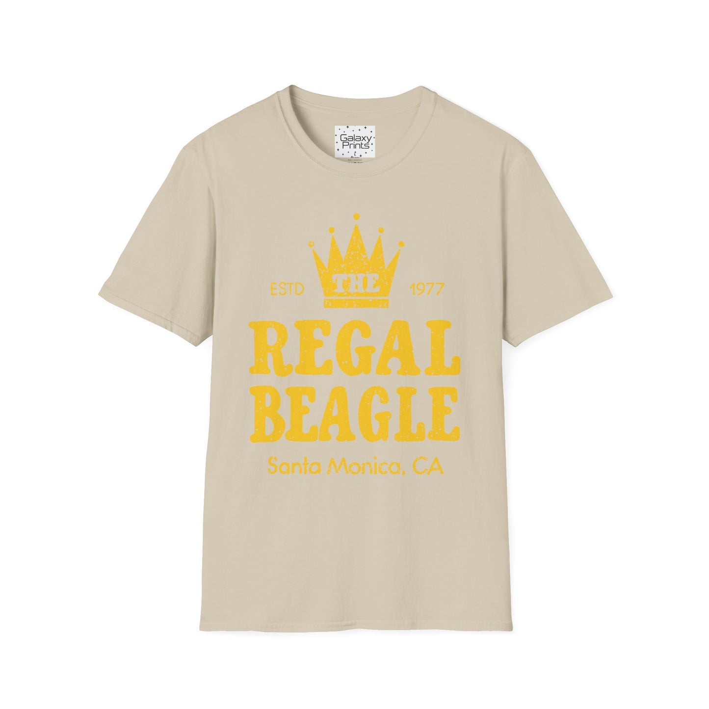 Unisex T-Shirt - POP Culture - 'The Regal Beagle Bar - From the Hit 1977 Sitcom Three's Company - Jack Janet Chrissy'