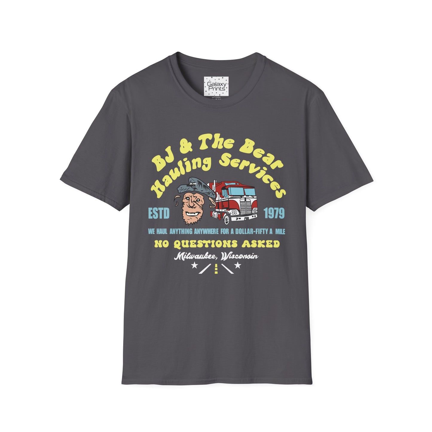 Unisex T-Shirt - Truck Driver BJ and Bear Design - POP Culture