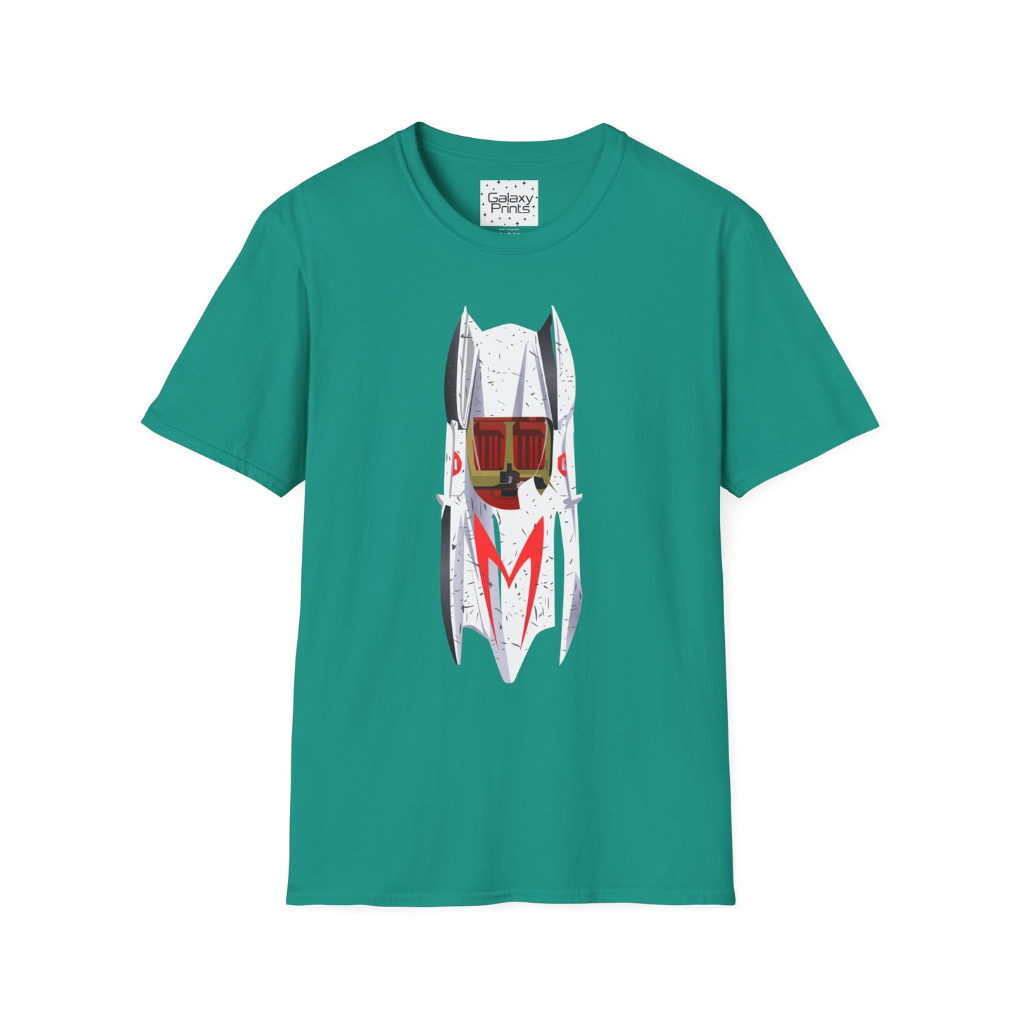 Unisex T-Shirt - POP Culture - 'The MACH 5 Sky view from the Cartoon SPEED RACER - Go Speed Racer, Go Speed Racer, Go Speed Racer, Goooo'