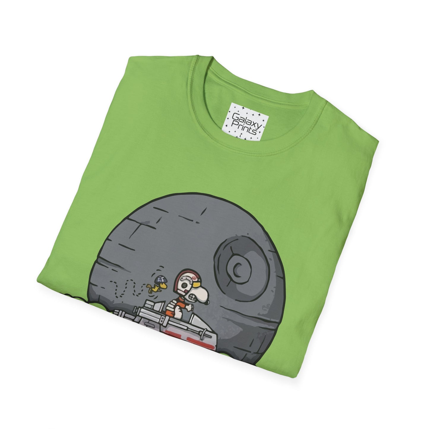 PEANUTS Star Wars Inspired Unisex T-Shirt - Snoopy as Luke Skywalker X-Wing to Death Star