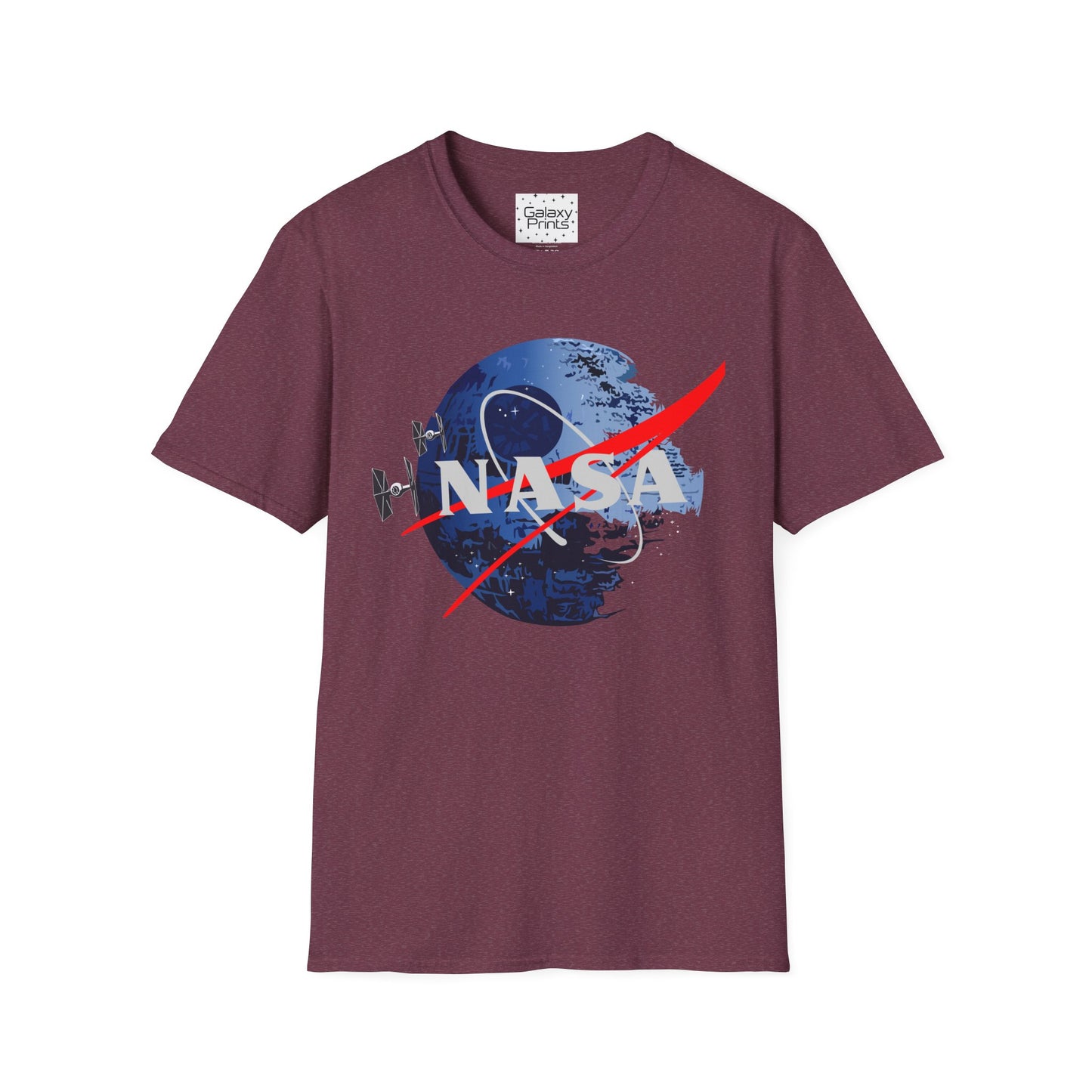 NASA and STAR WARS inspired Unisex T-Shirt - NASA w/ Death Star Tie Fighters