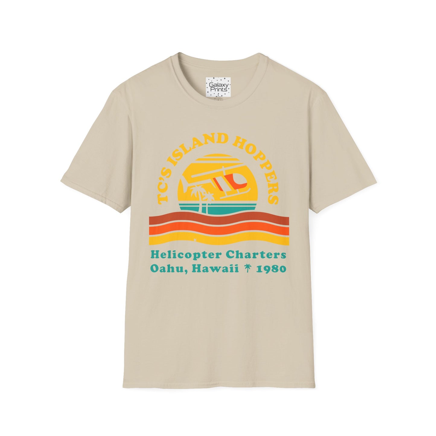 Unisex T-Shirt - POP Culture - 'From the HIT TV Show Magnum PI - TC's Helicopter Charterers & Rides'