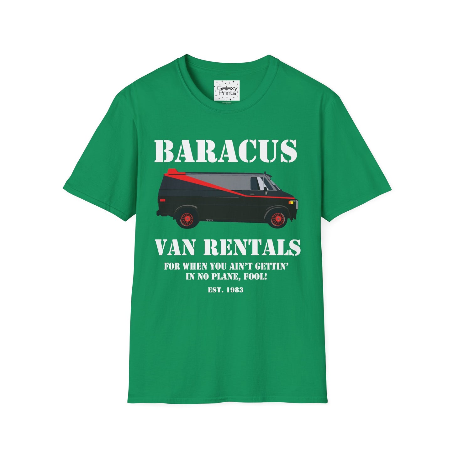 Unisex T-Shirt - POP Culture - 'A-TEAM & Baracus' Van Rentals'