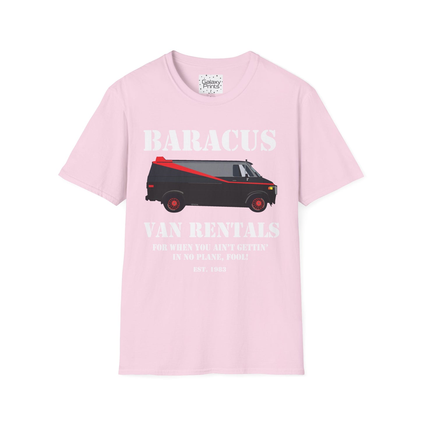 Unisex T-Shirt - POP Culture - 'A-TEAM & Baracus' Van Rentals'