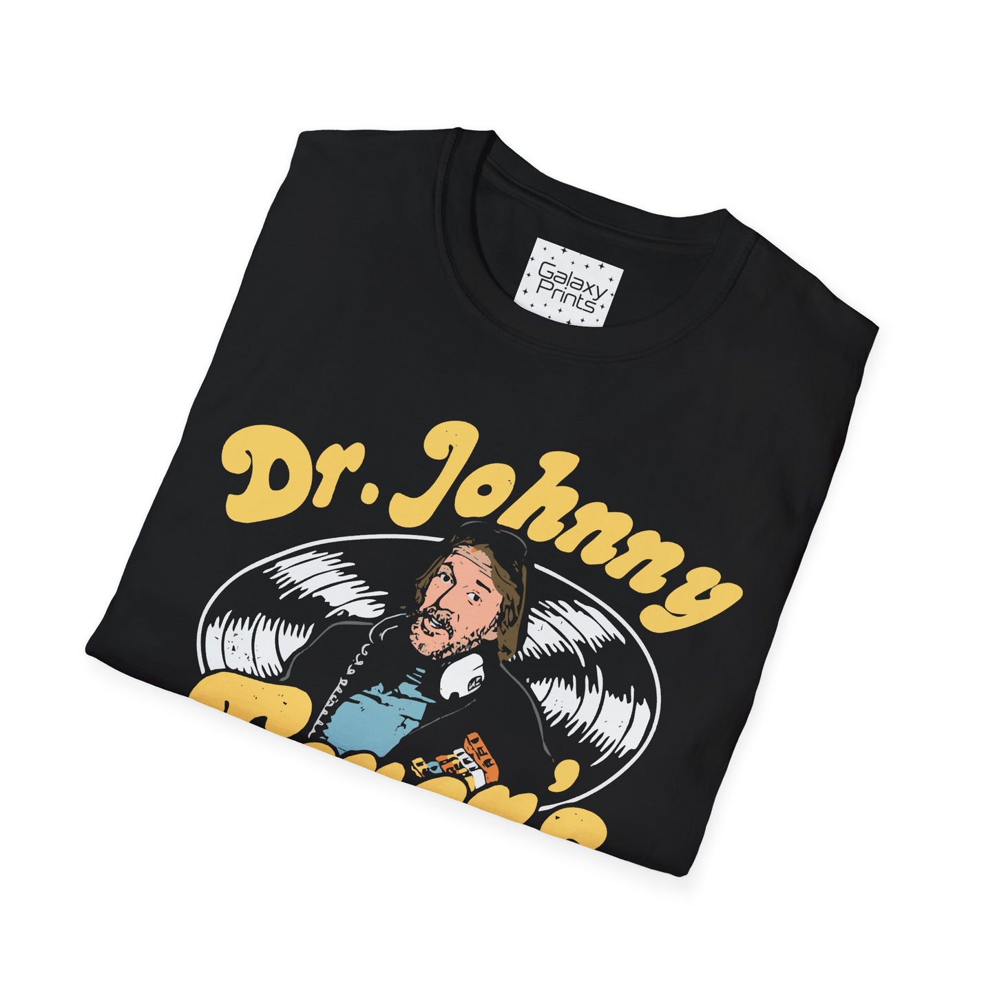Unisex T-Shirt - POP Culture - 'From the HIT TV Show WKRP in Cincinnati - Dr. Johnny Fever's Record Shop'