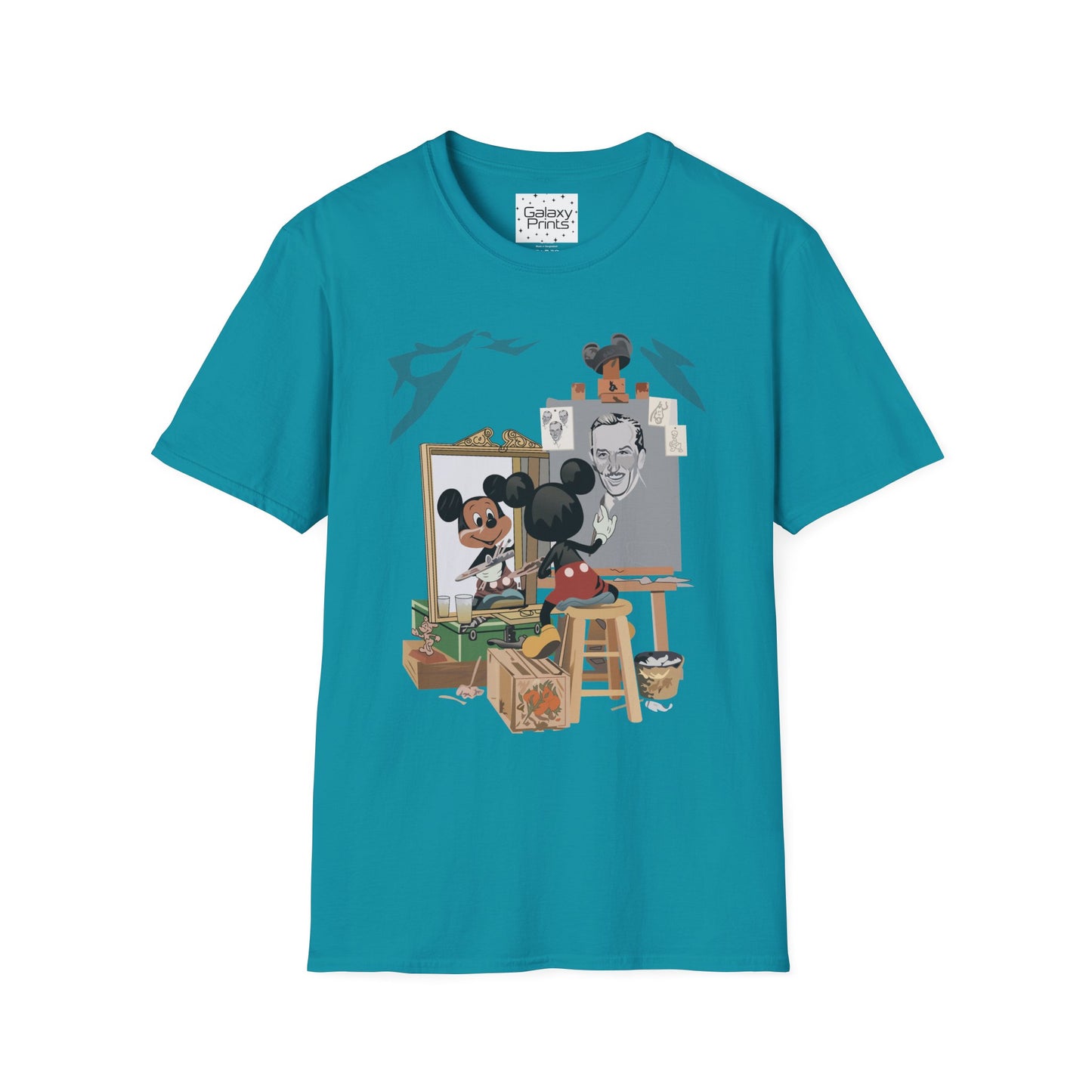 Unisex T-Shirt - DISNEY Inspired - 'Mickey Painting Walt'