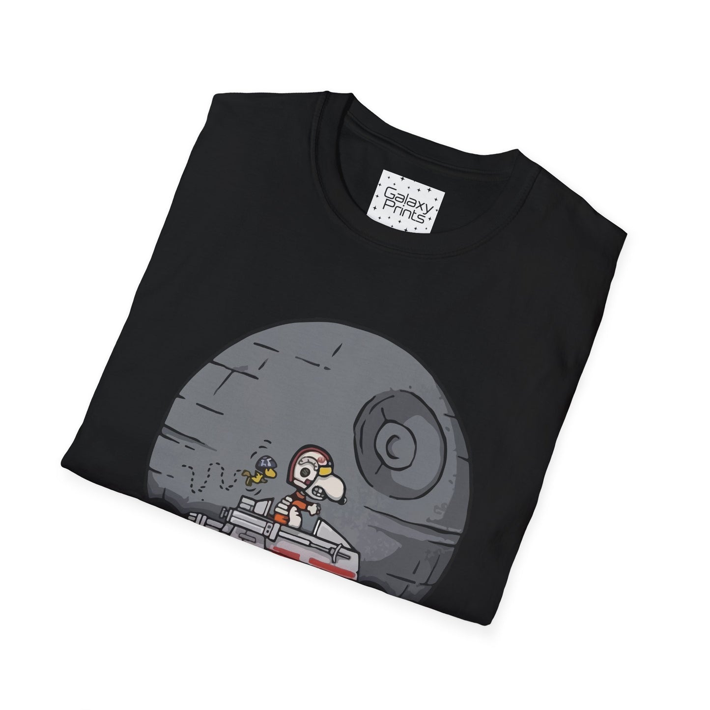 PEANUTS Star Wars Inspired Unisex T-Shirt - Snoopy as Luke Skywalker X-Wing to Death Star