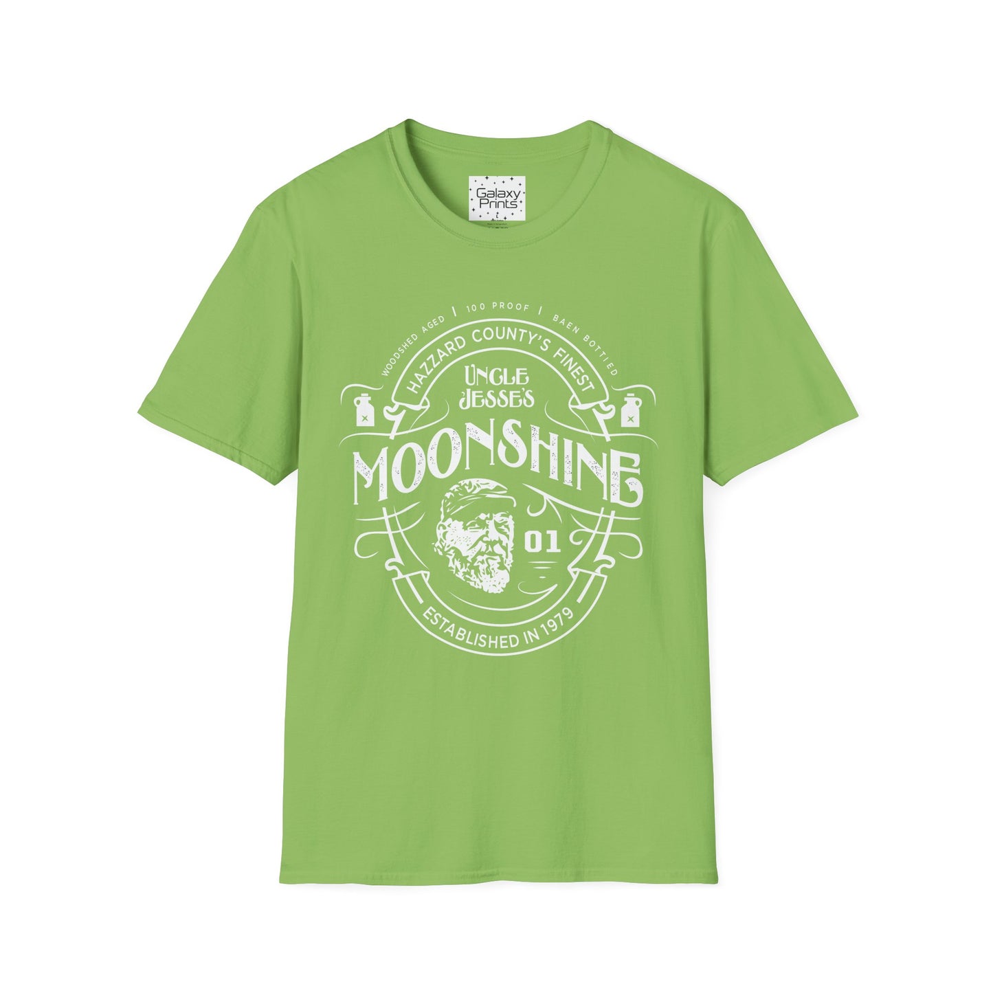 Unisex T-Shirt - POP Culture - 'From the Hit TV Show The Duke's of Hazzard - Uncle Jesse's Moonshine 1979'
