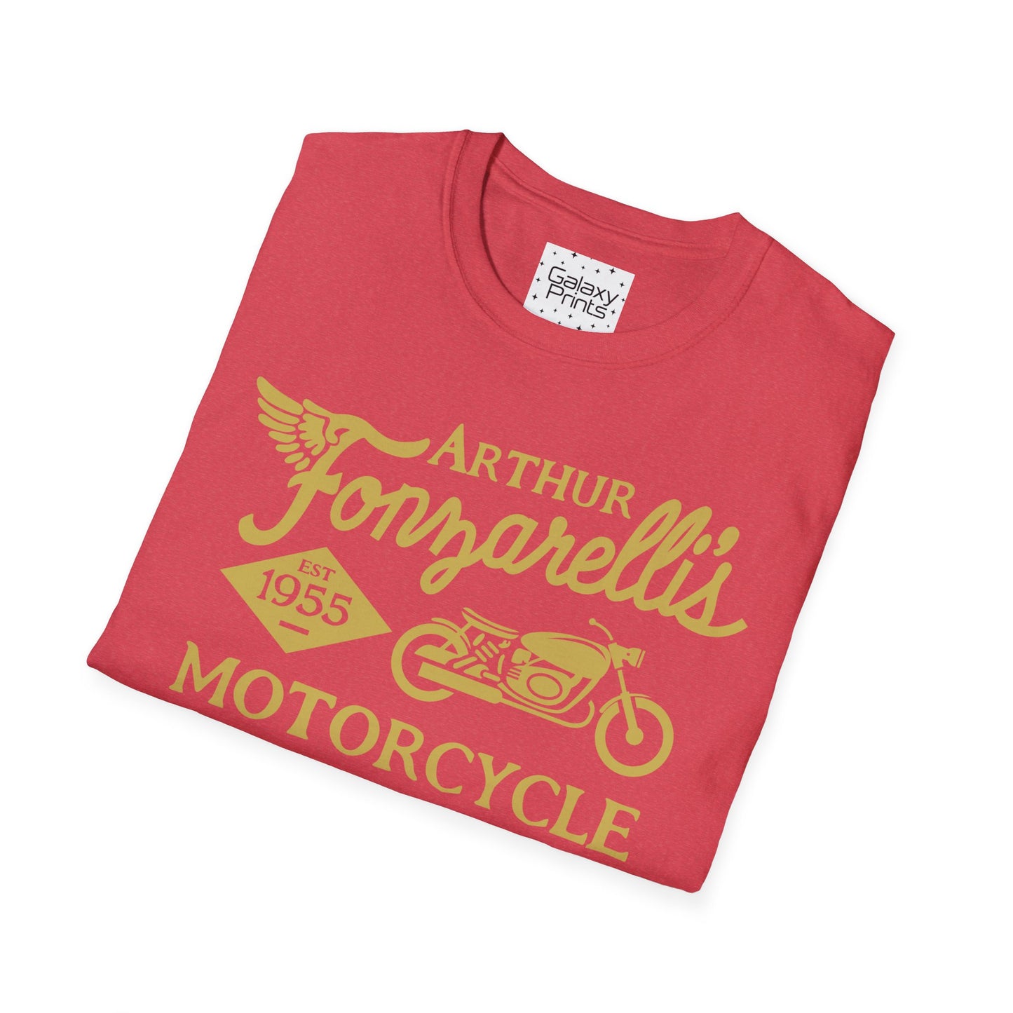 Unisex T-Shirt - POP Culture - 'Arthur Fonzarelli's Motorcycle Service & Repair Shop T-shirt from the Hit TV Show HAPPY DAYS - Fonzie - The Fonz'