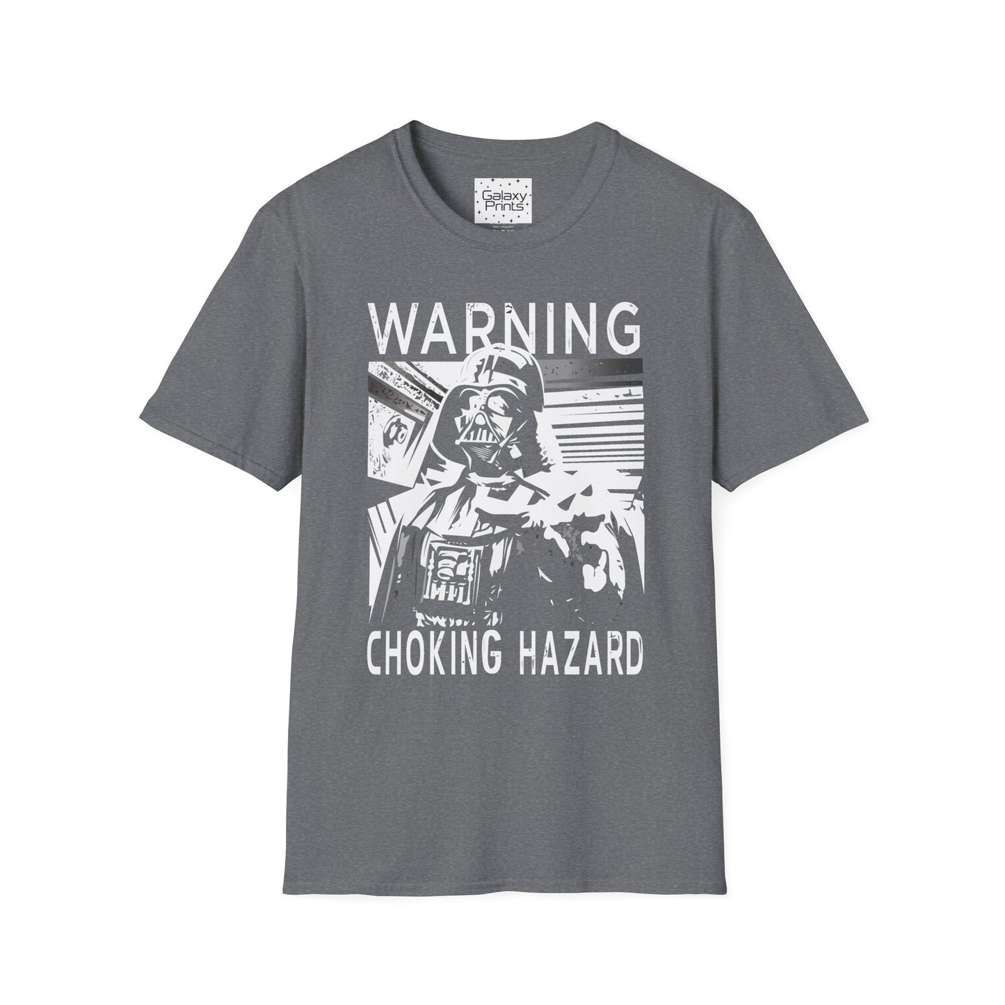 Star Wars Inspired Unisex T-Shirt - 'Choking Hazzard WARNING' Darth Vader Graphic Tee