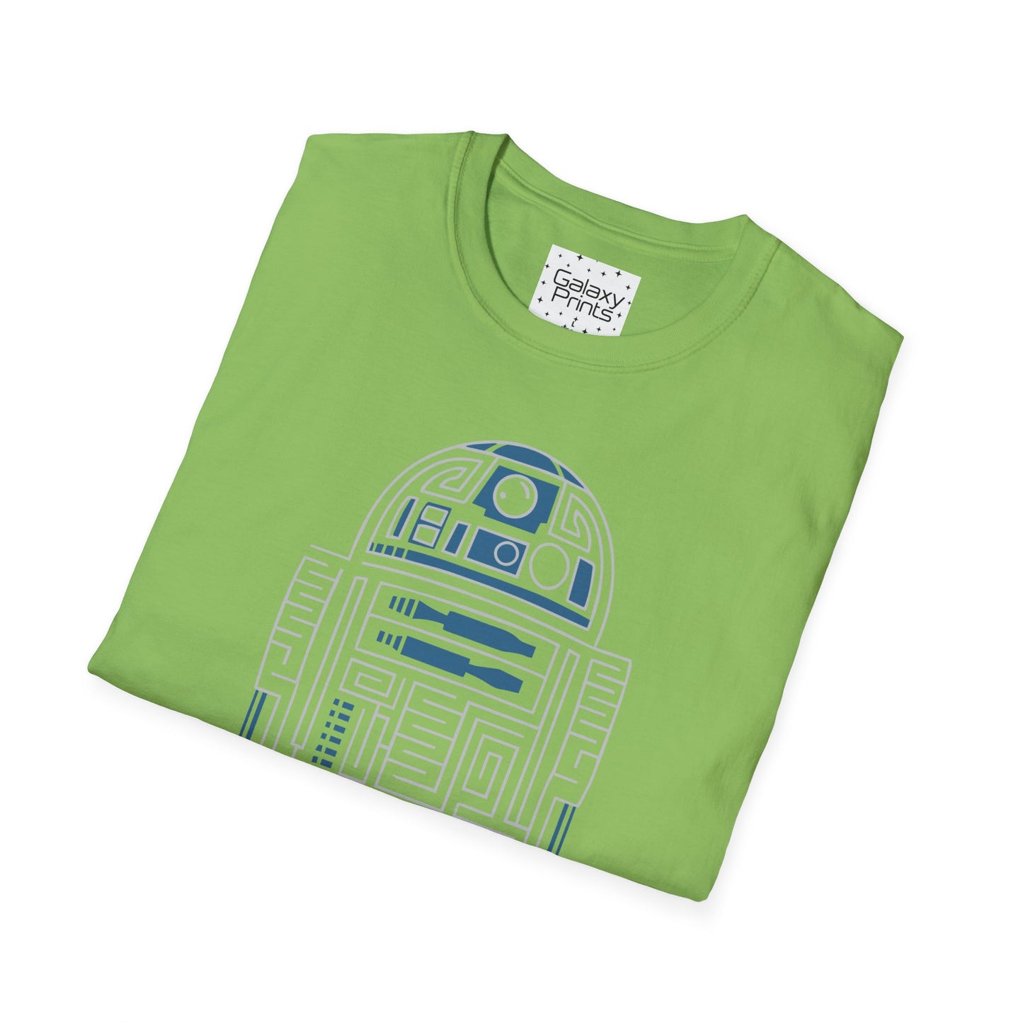 Star Wars Inspired Unisex T-Shirt - R2 D2 Digital Outline Framework Graphic Tee