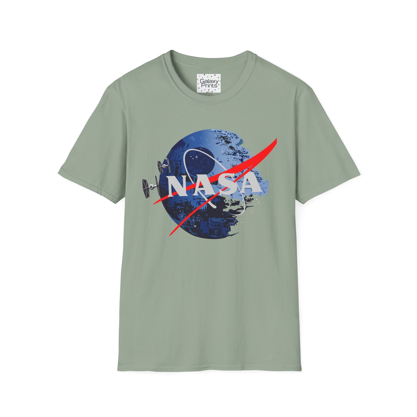 NASA and STAR WARS inspired Unisex T-Shirt - NASA w/ Death Star Tie Fighters