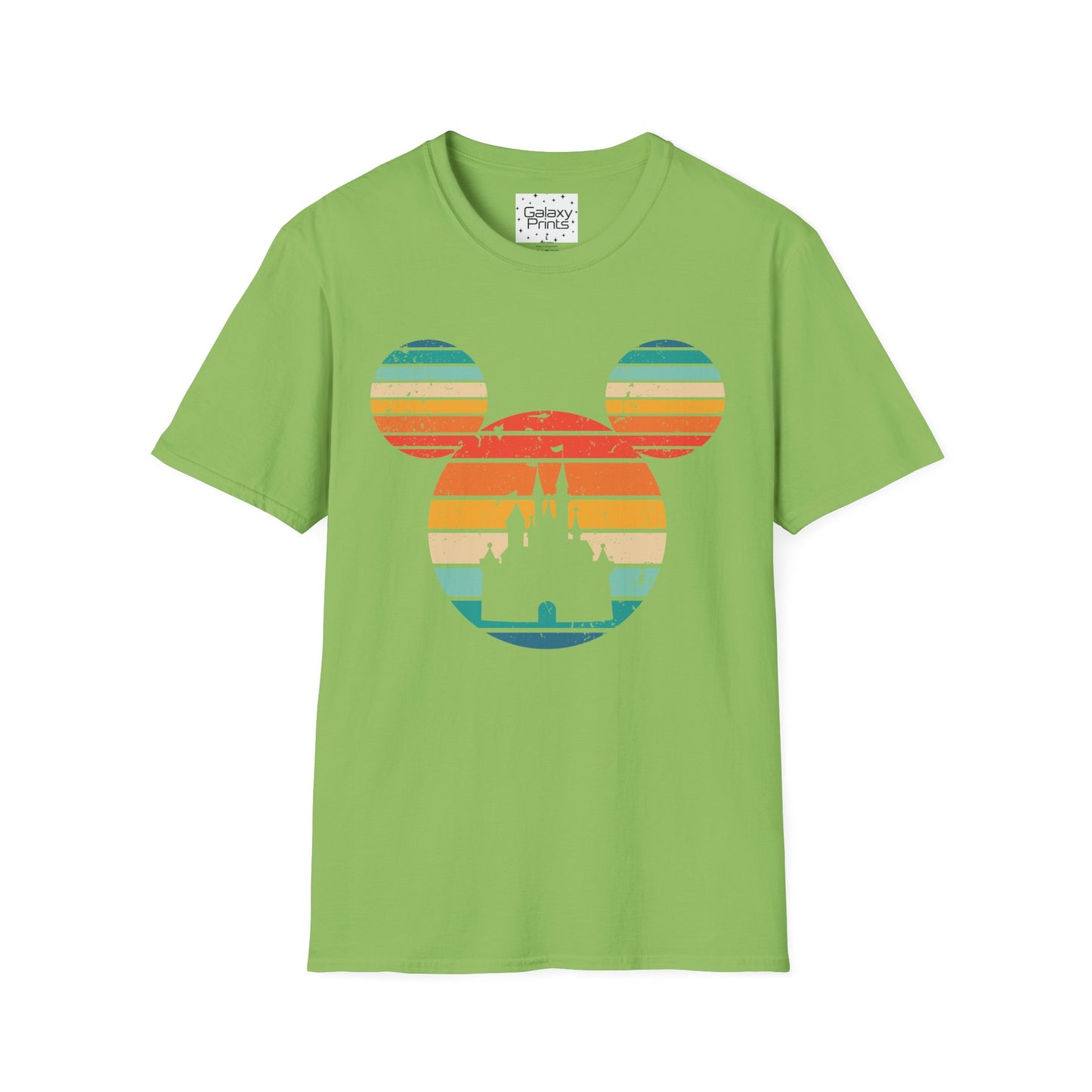 Unisex T-Shirt - DISNEY Inspired - 'Mickey Ears with Pastel Colors Distressed'