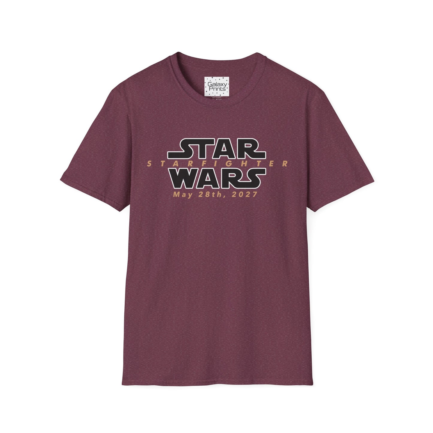 Inspired by Star Wars Starfighter Unisex T-Shirt - Movie Coming Out May 28th, 2027 (w/ movie release date)