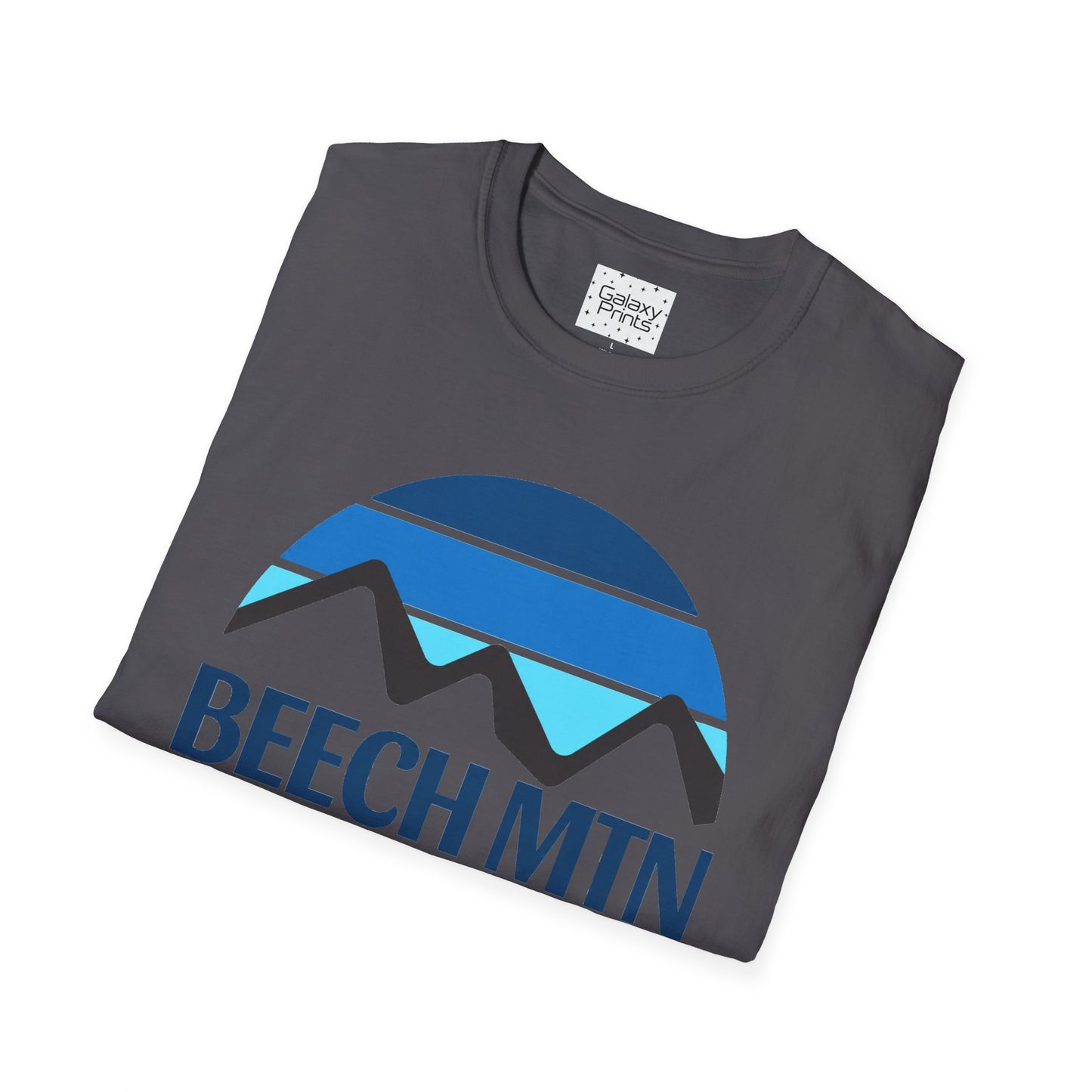 Beech Mtn North Carolina Graphic T-Shirt — Retro Tri Blue Moon Mountain Tee