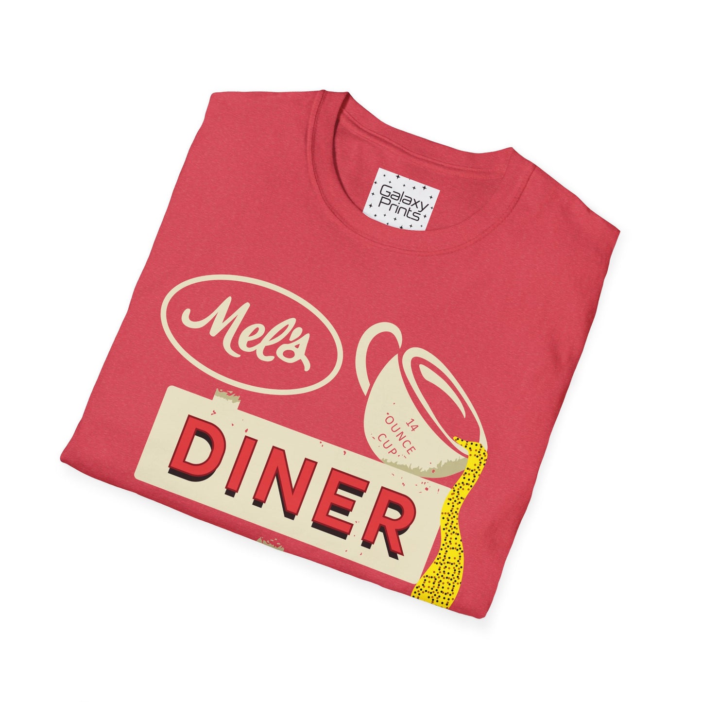 Unisex T-Shirt - POP Culture - 'Mel's Diner Phoenix, AX from the Sitcom Alice - Kiss my grits Mel'