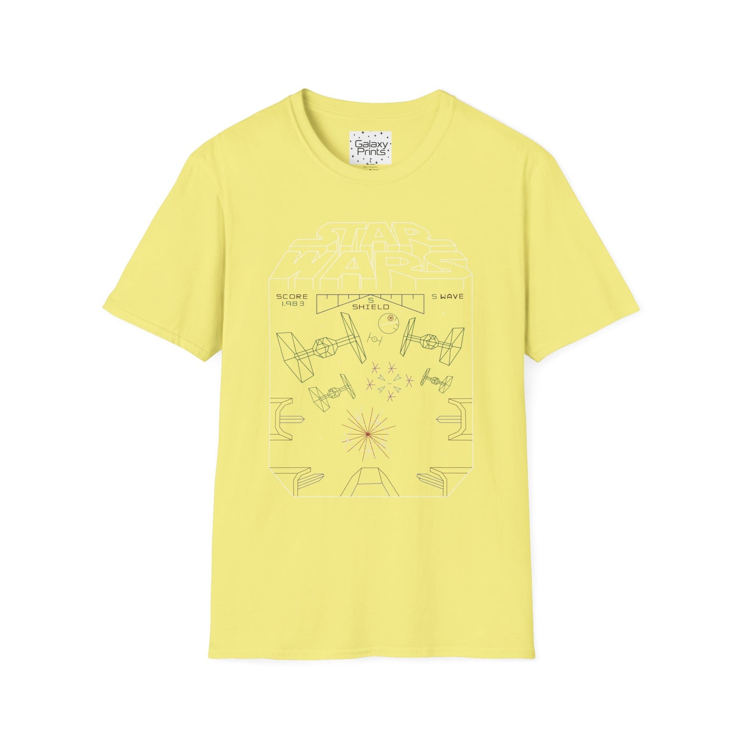 Star Wars Inspired Unisex T-Shirt - 'STAR WARS 1983 Arcade Video Game Screen Rendering' Graphic Tee