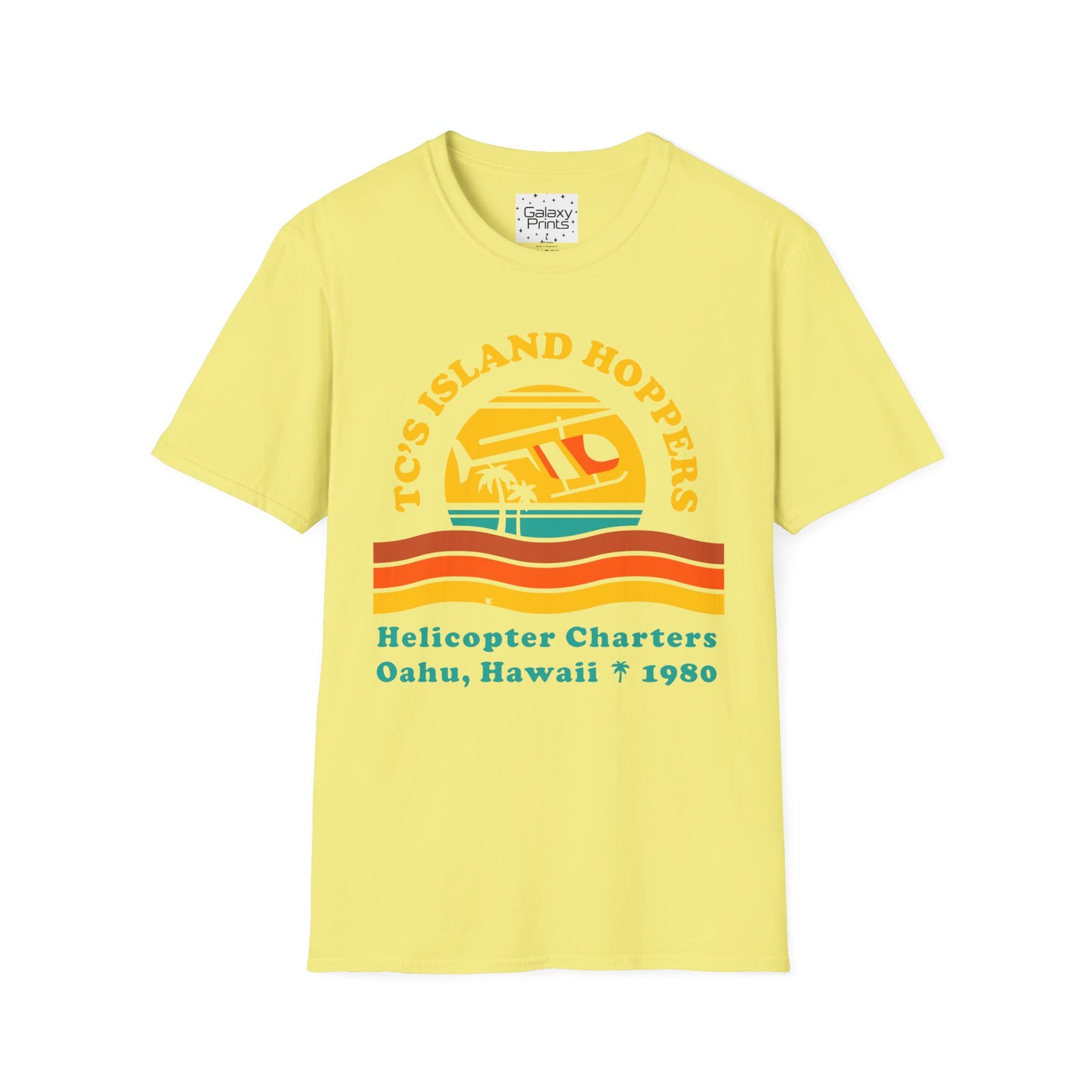 Unisex T-Shirt - POP Culture - 'From the HIT TV Show Magnum PI - TC's Helicopter Charterers & Rides'