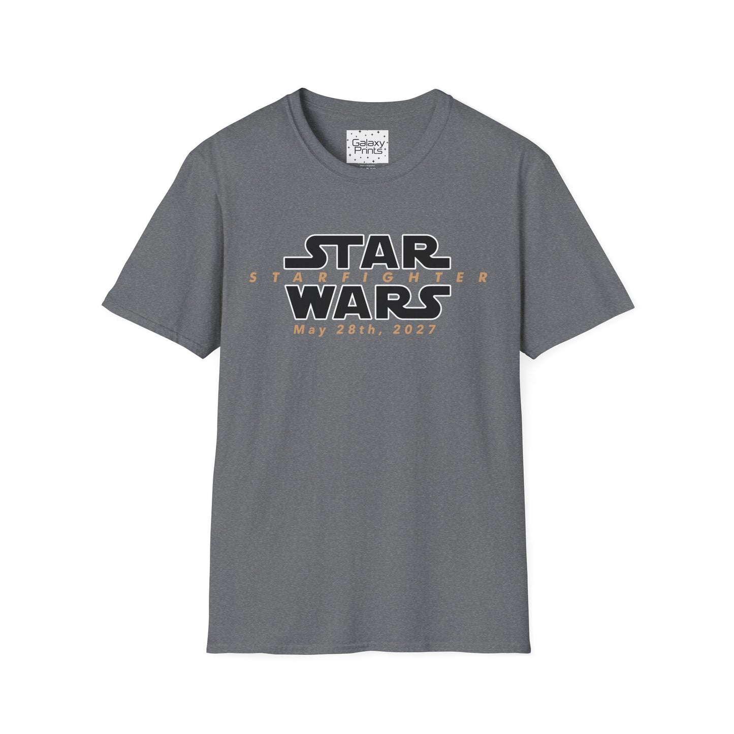 Inspired by Star Wars Starfighter Unisex T-Shirt - Movie Coming Out May 28th, 2027 (w/ movie release date)