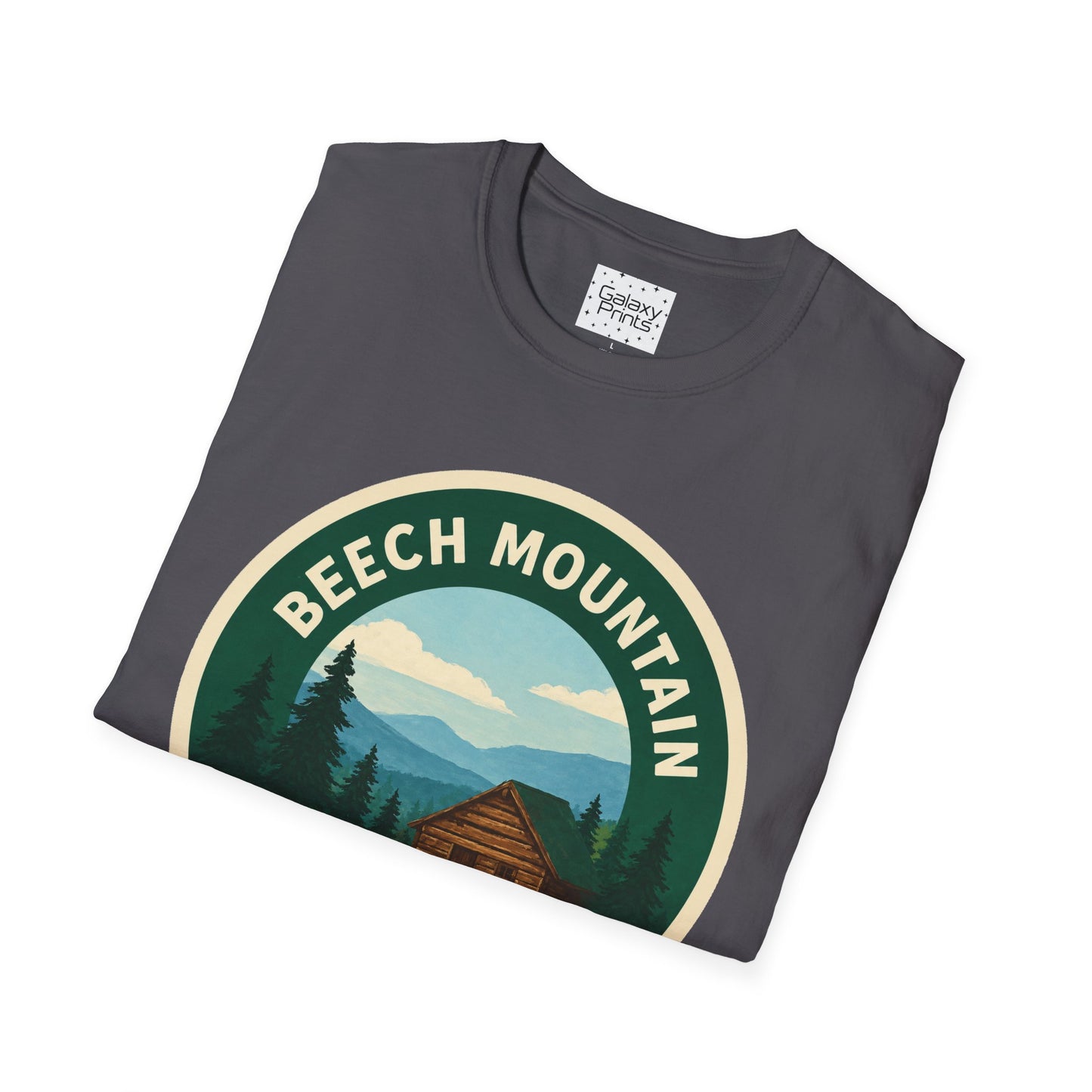 Beech Mountain NC T-Shirt — Mountain Cabin Scenic Graphic Tee