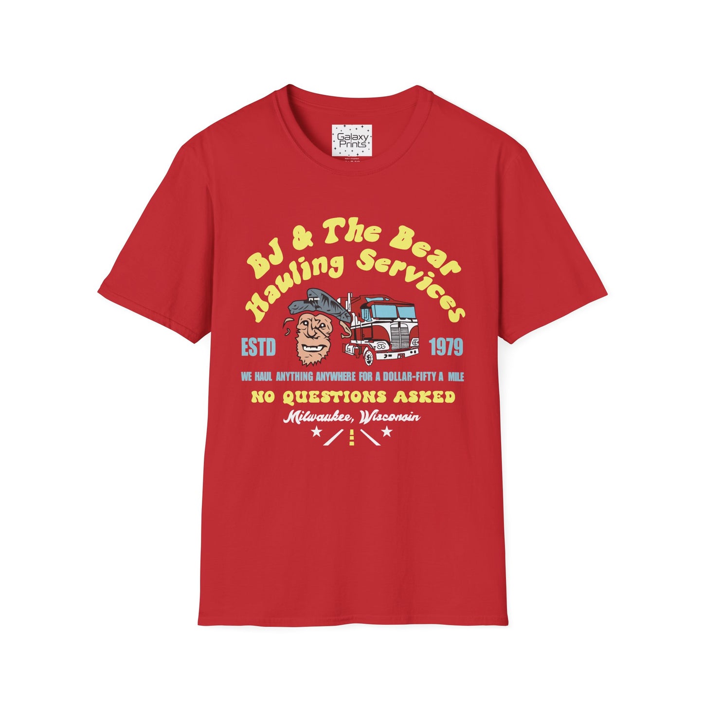 Unisex T-Shirt - Truck Driver BJ and Bear Design - POP Culture