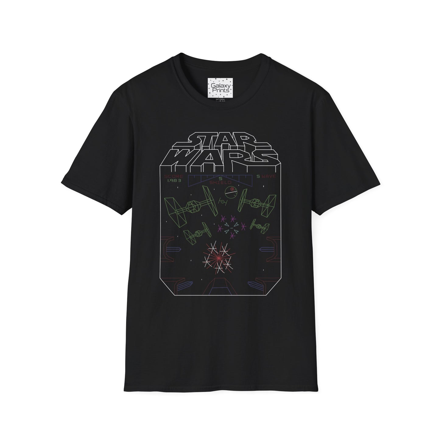 Star Wars Inspired Unisex T-Shirt - 'STAR WARS 1983 Arcade Video Game Screen Rendering' Graphic Tee