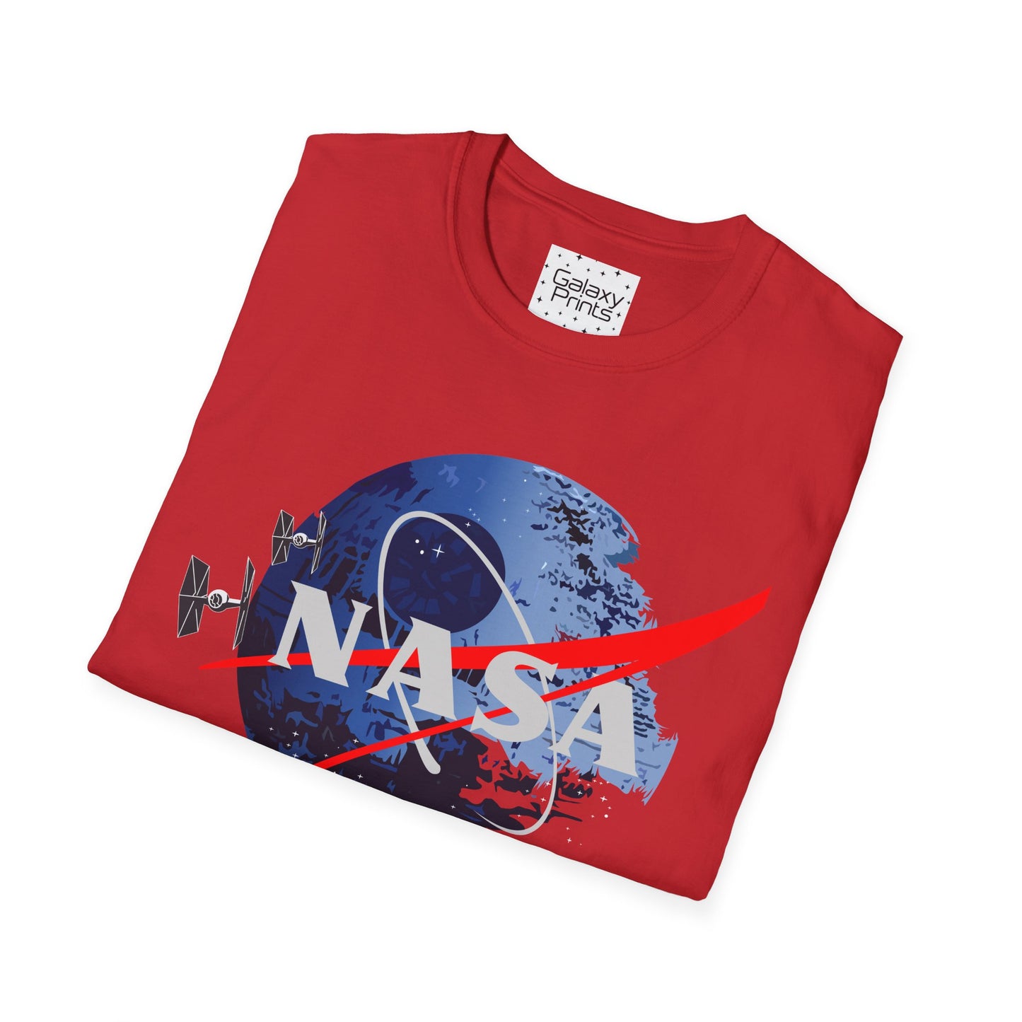 NASA and STAR WARS inspired Unisex T-Shirt - NASA w/ Death Star Tie Fighters