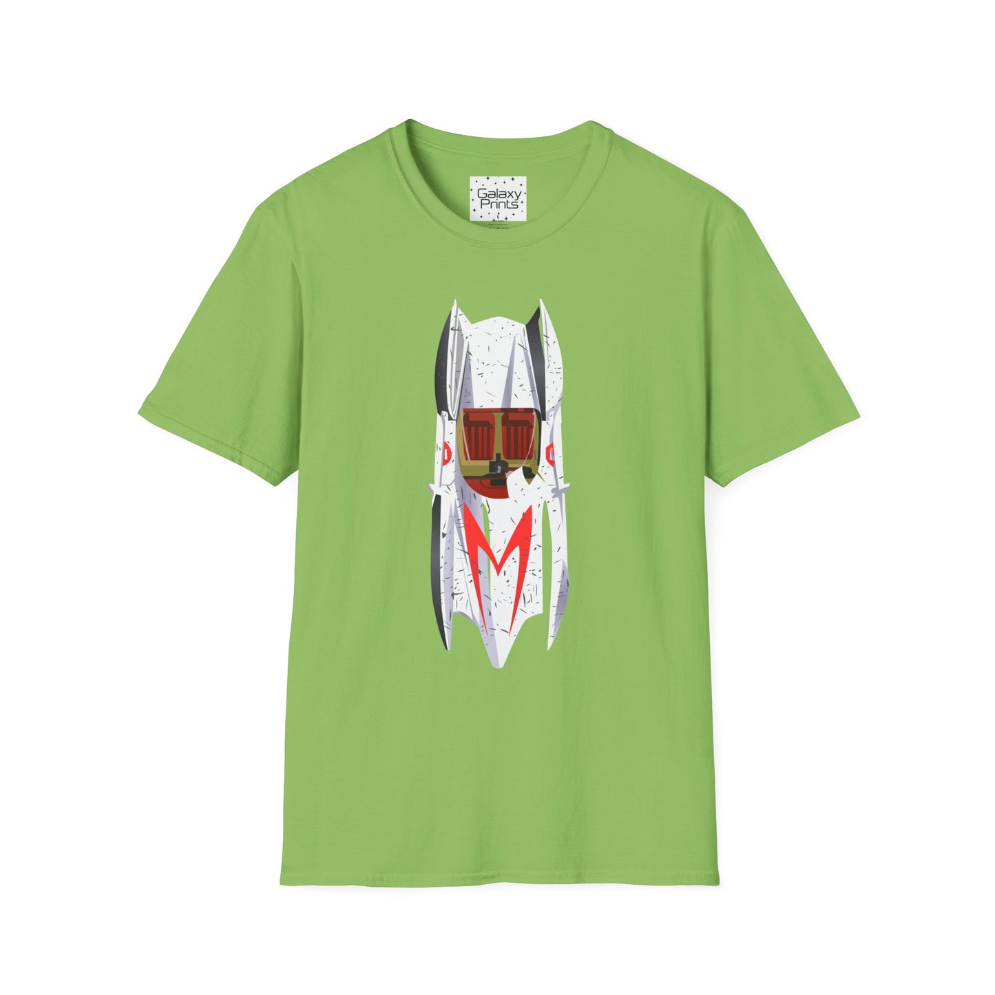 Unisex T-Shirt - POP Culture - 'The MACH 5 Sky view from the Cartoon SPEED RACER - Go Speed Racer, Go Speed Racer, Go Speed Racer, Goooo'