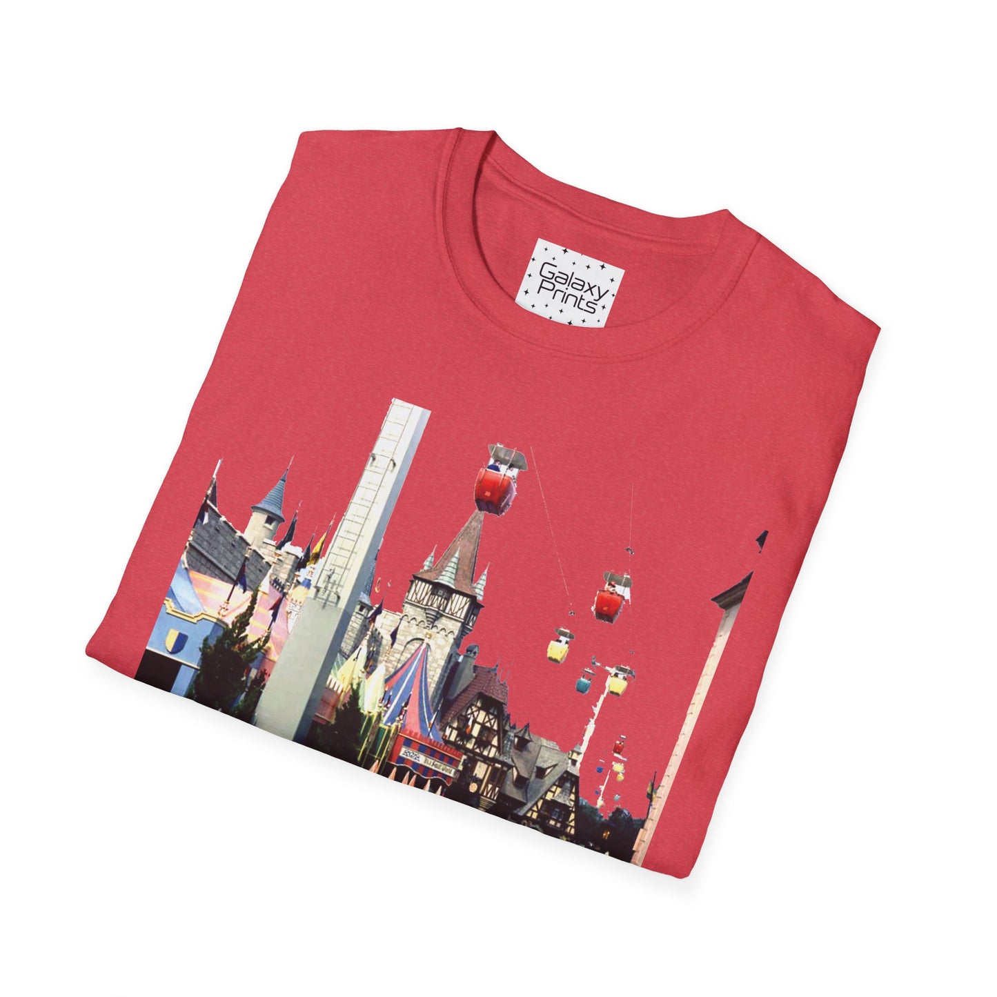 Unisex T-Shirt - DISNEY Inspired - '1970's WDW Florida Picture Graphic next to Small World & Pinocchio Grotto'