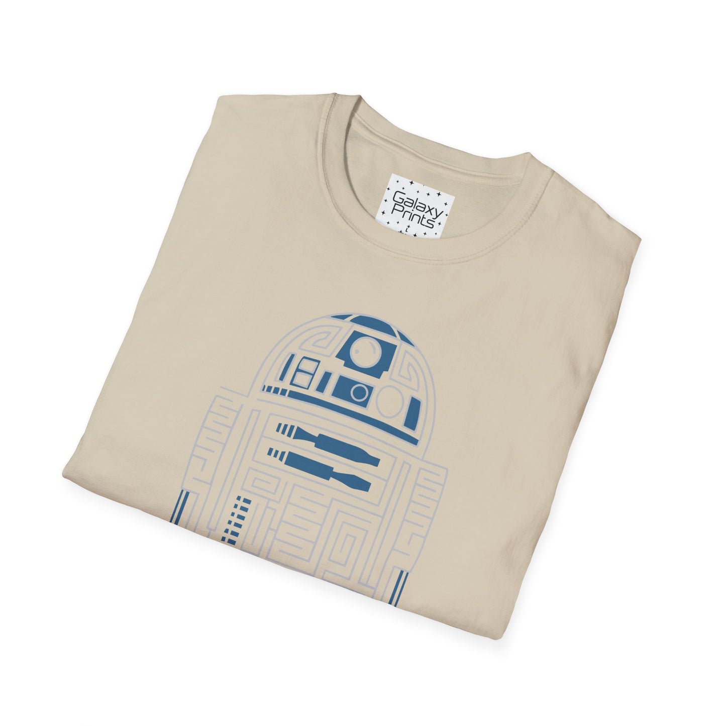 Star Wars Inspired Unisex T-Shirt - R2 D2 Digital Outline Framework Graphic Tee