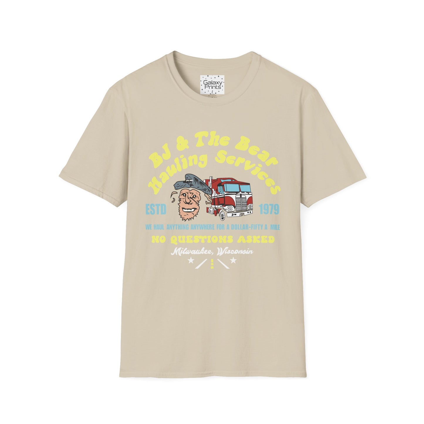 Unisex T-Shirt - Truck Driver BJ and Bear Design - POP Culture