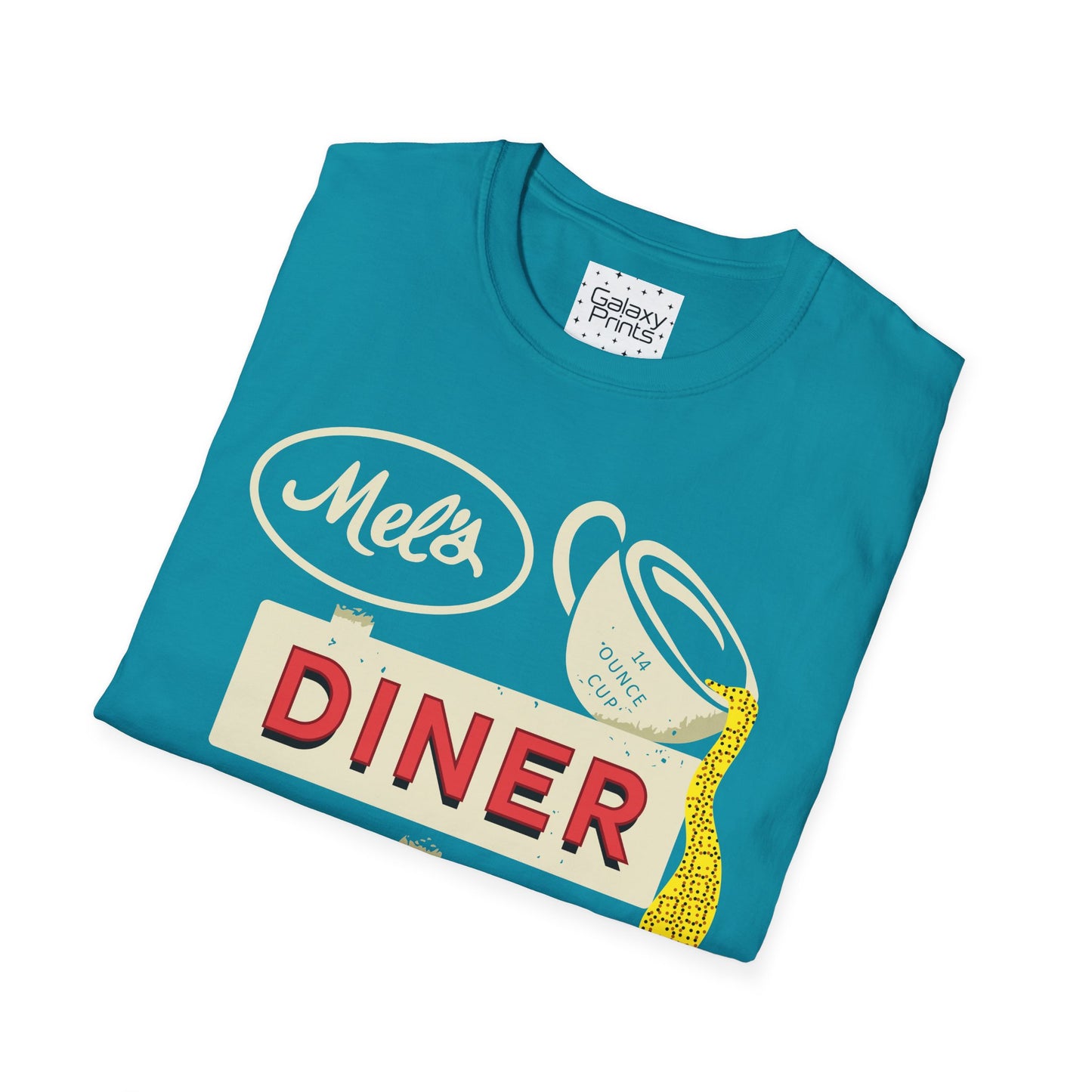 Unisex T-Shirt - POP Culture - 'Mel's Diner Phoenix, AX from the Sitcom Alice - Kiss my grits Mel'